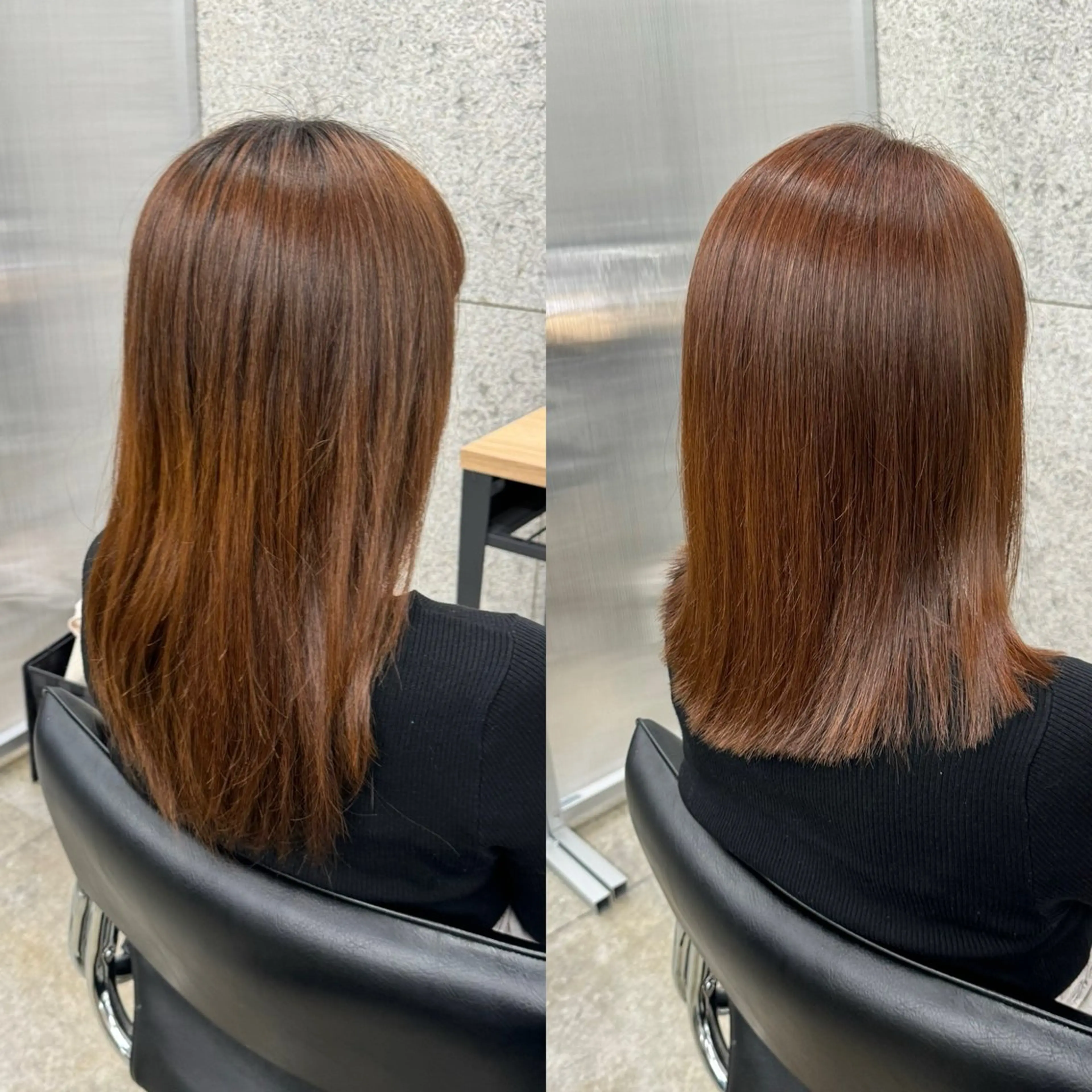 ミディアム カット 縮毛矯正 トリートメント WERULE pivot cross店所属・髪質改善/岡崎 亮のヘアスタイル