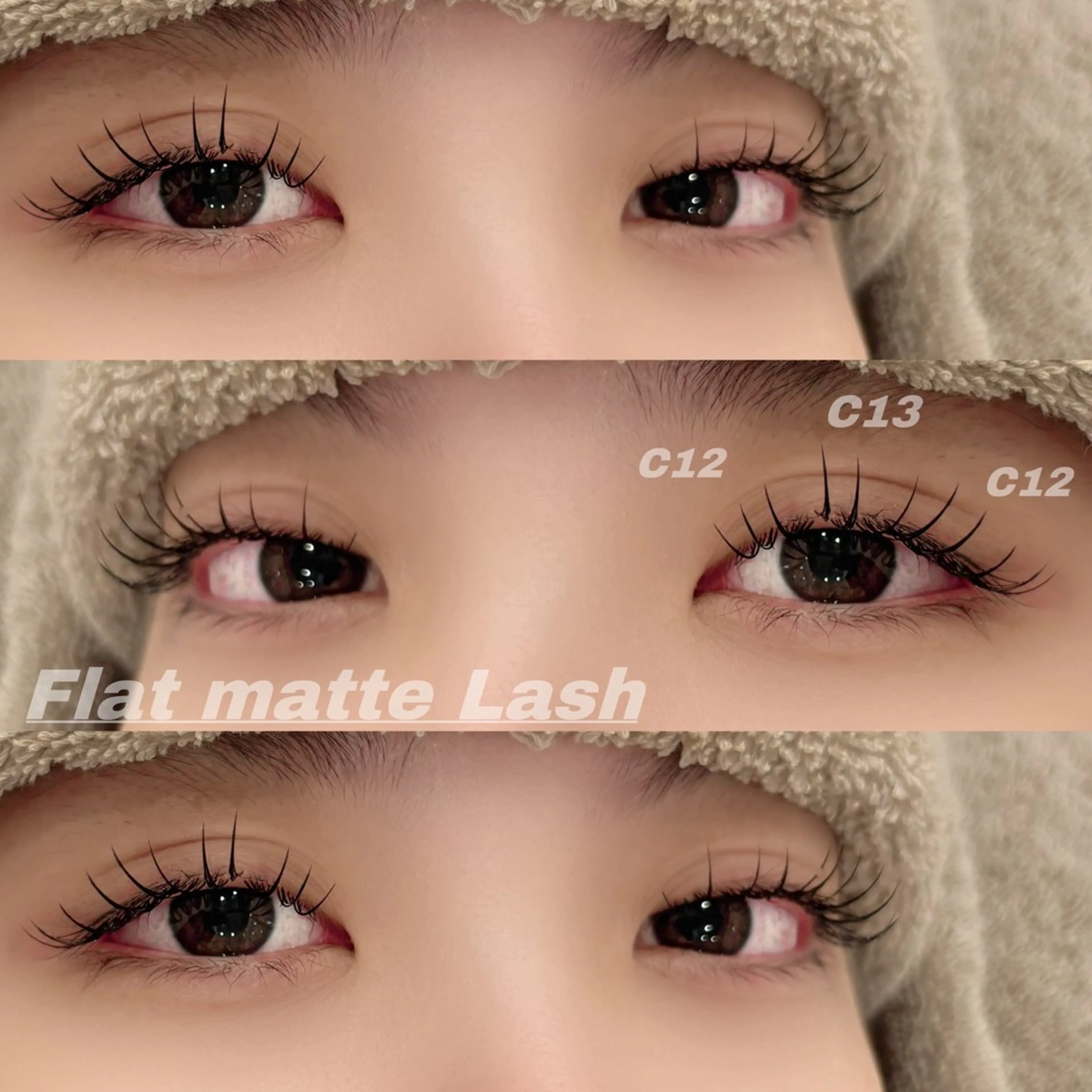 マツエク・マツパ 束感まつ毛 Cカール フラットラッシュ マツエク Eye ELSA lash栄店 長沼の眉毛・アイブロウイメージ