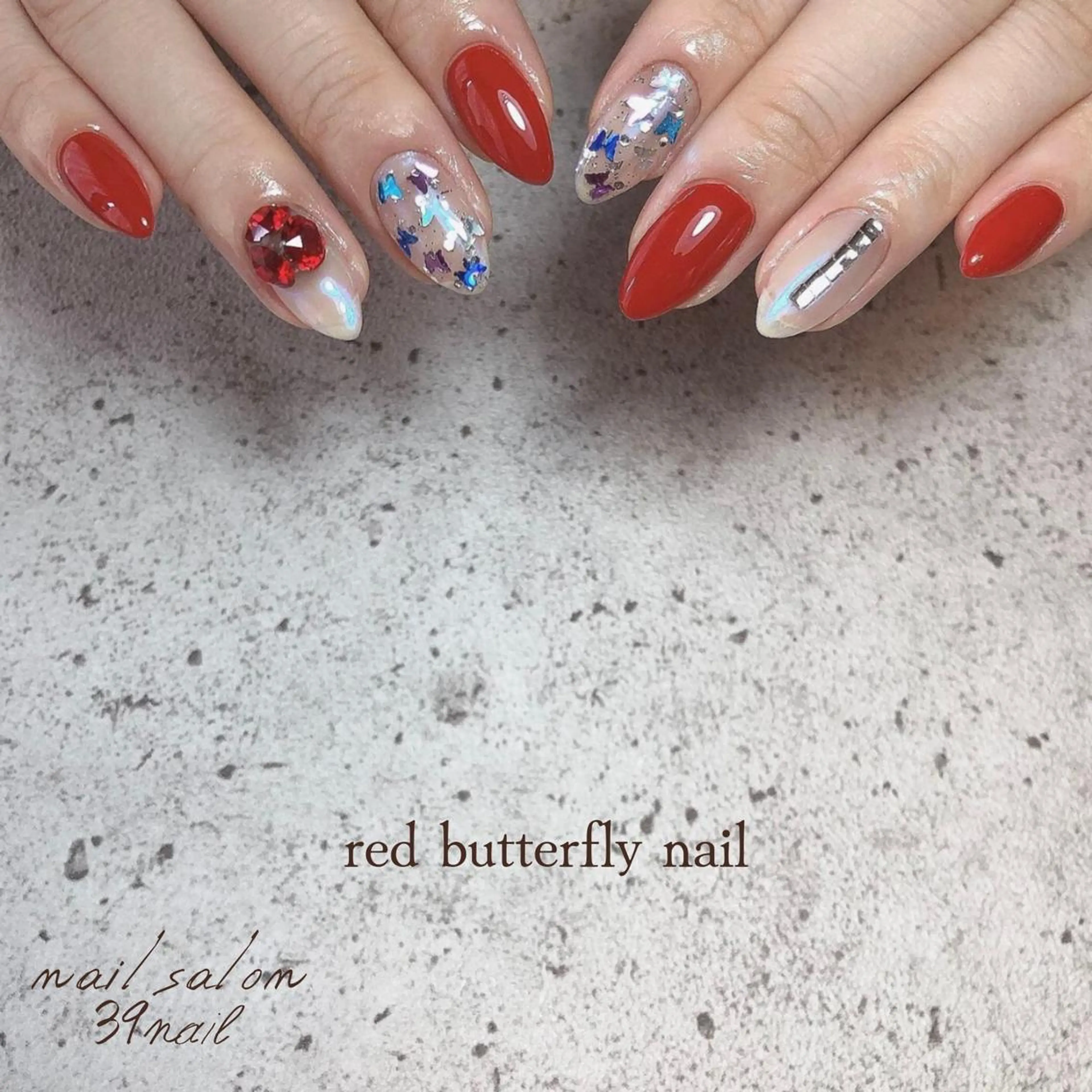 ミディアム ネイル ハンドネイル 京橋 【39nail】のネイルデザイン