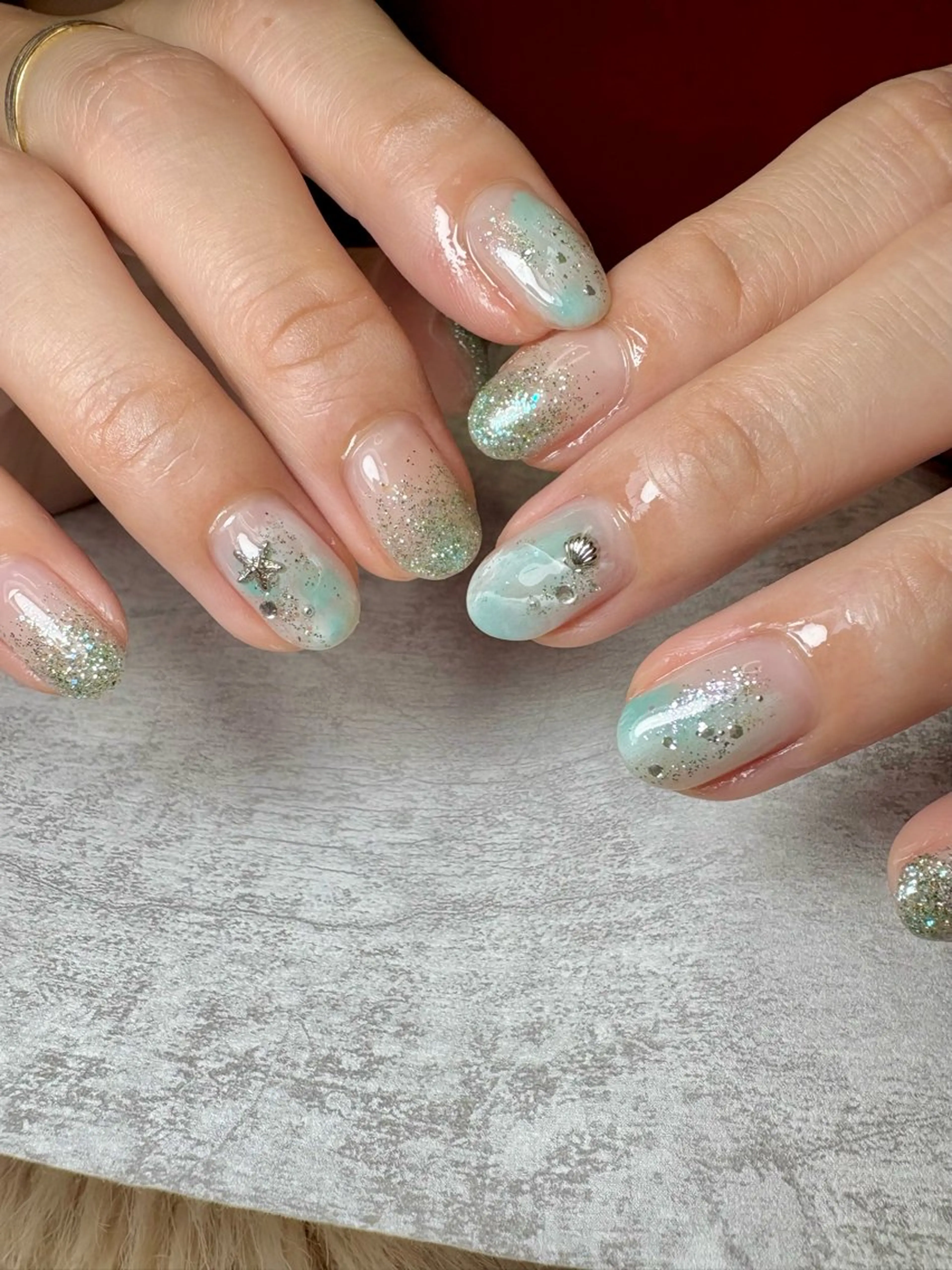 ネイル アートネイル フラッシュネイル グラデーション ラメ(グリッター) ラメグラデーション BEAUTY GARDEN 【nail salon unseul】所属・nana .のネイルデザイン