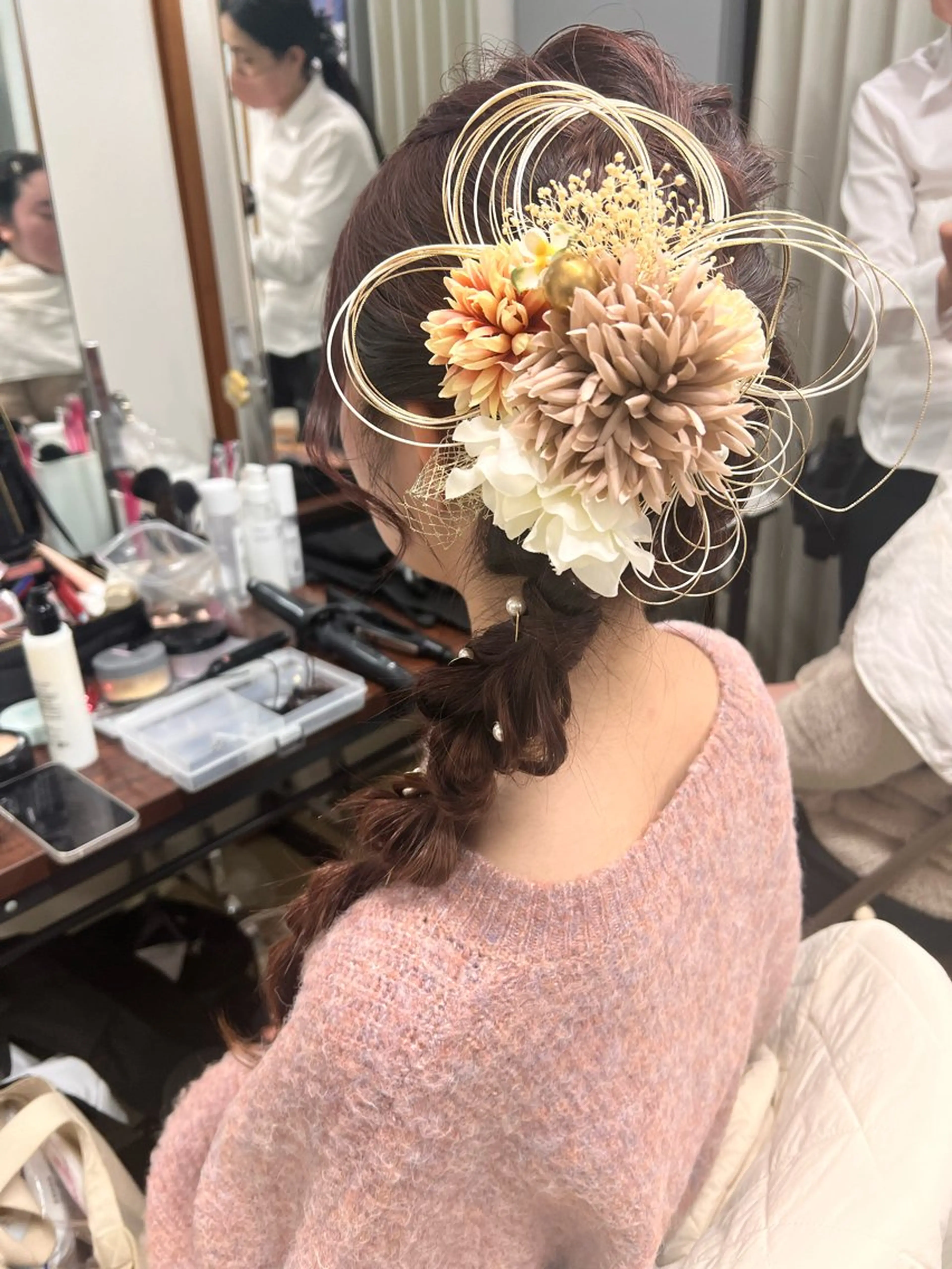 ロング ヘアアレンジ 成人式 ヘアセット 💎透明感カラー/ 韓国ヘア💎KANAのヘアスタイル