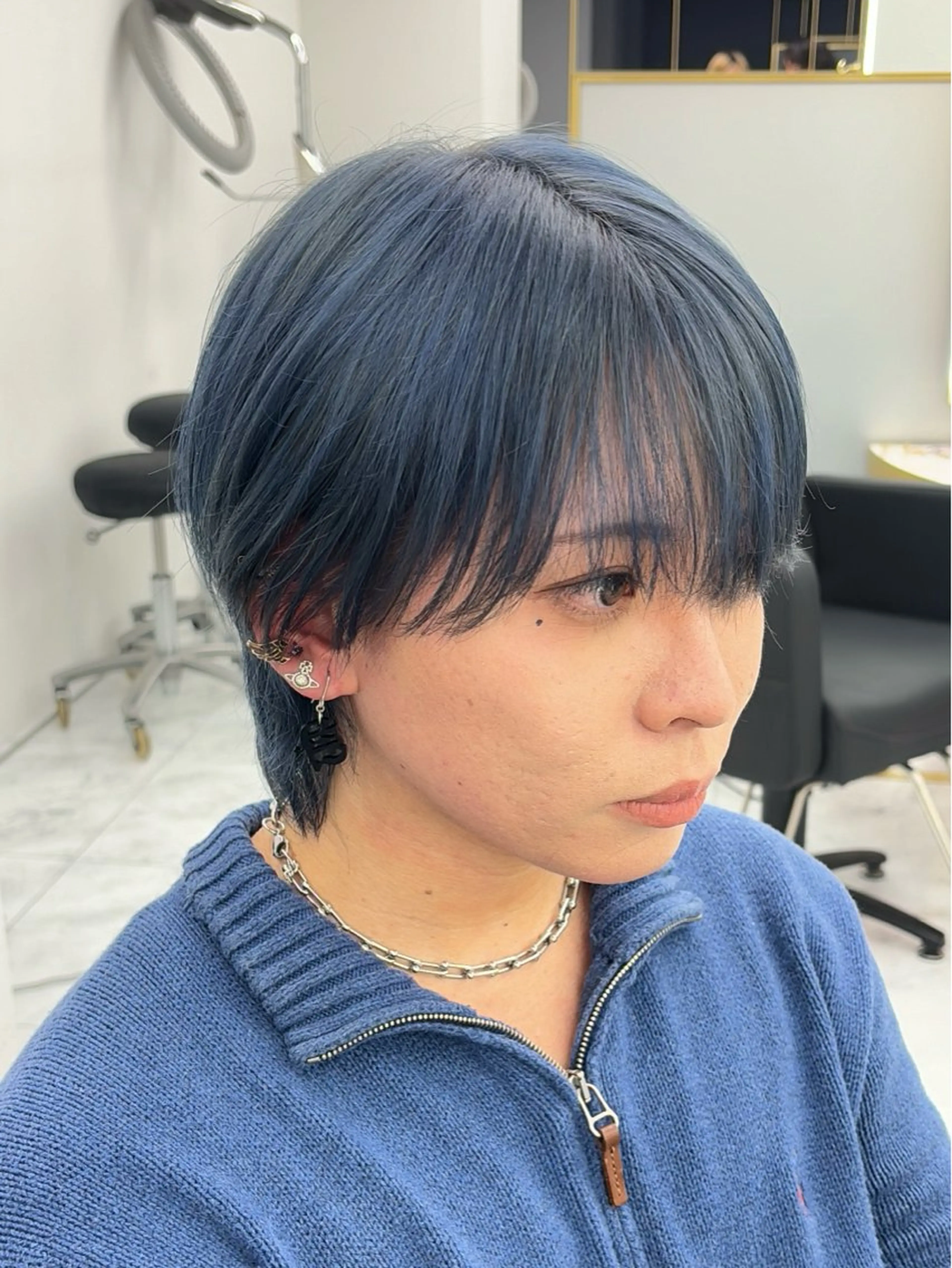 カラー メンズ カット ヘアカラー トリートメント 𝐚𝐨𝐢 メンズ ‪‪/メッシュのヘアスタイル