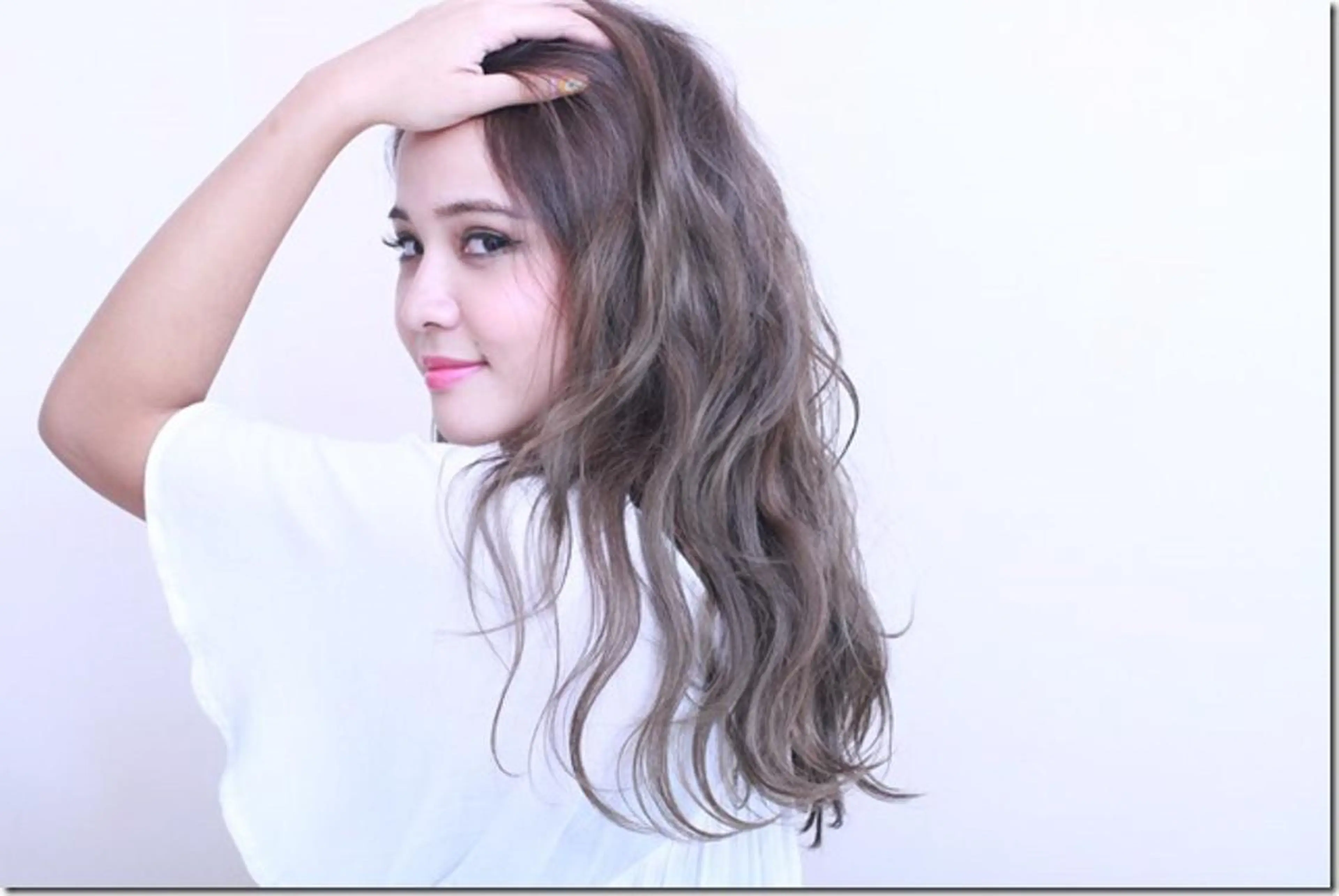 ロング カラー 映える顔周りカット ♥️韓国ヘア"ちぇるのヘアスタイル