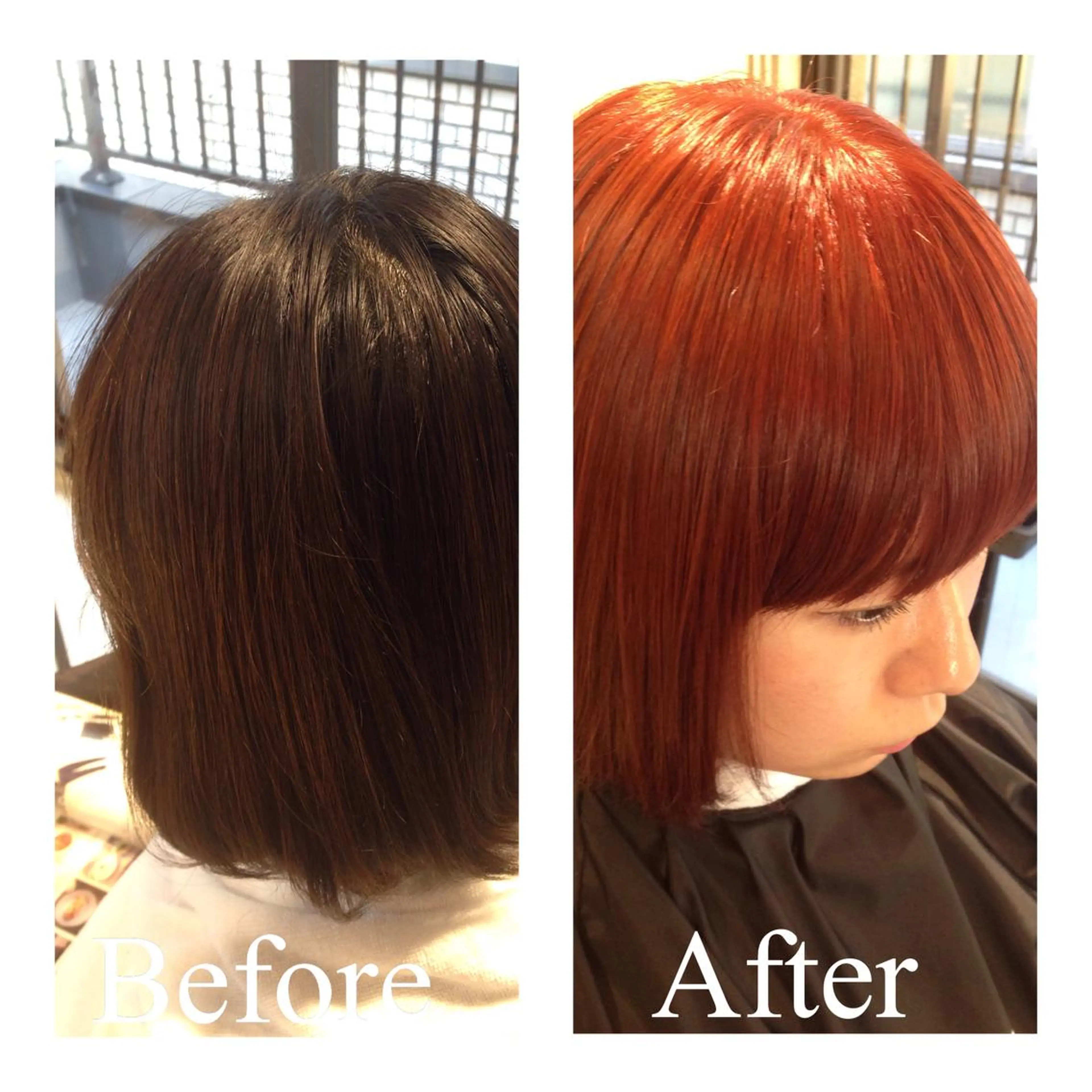 ショート ミディアム カラー アオガミ （前髪顔周りカット）のヘアスタイル