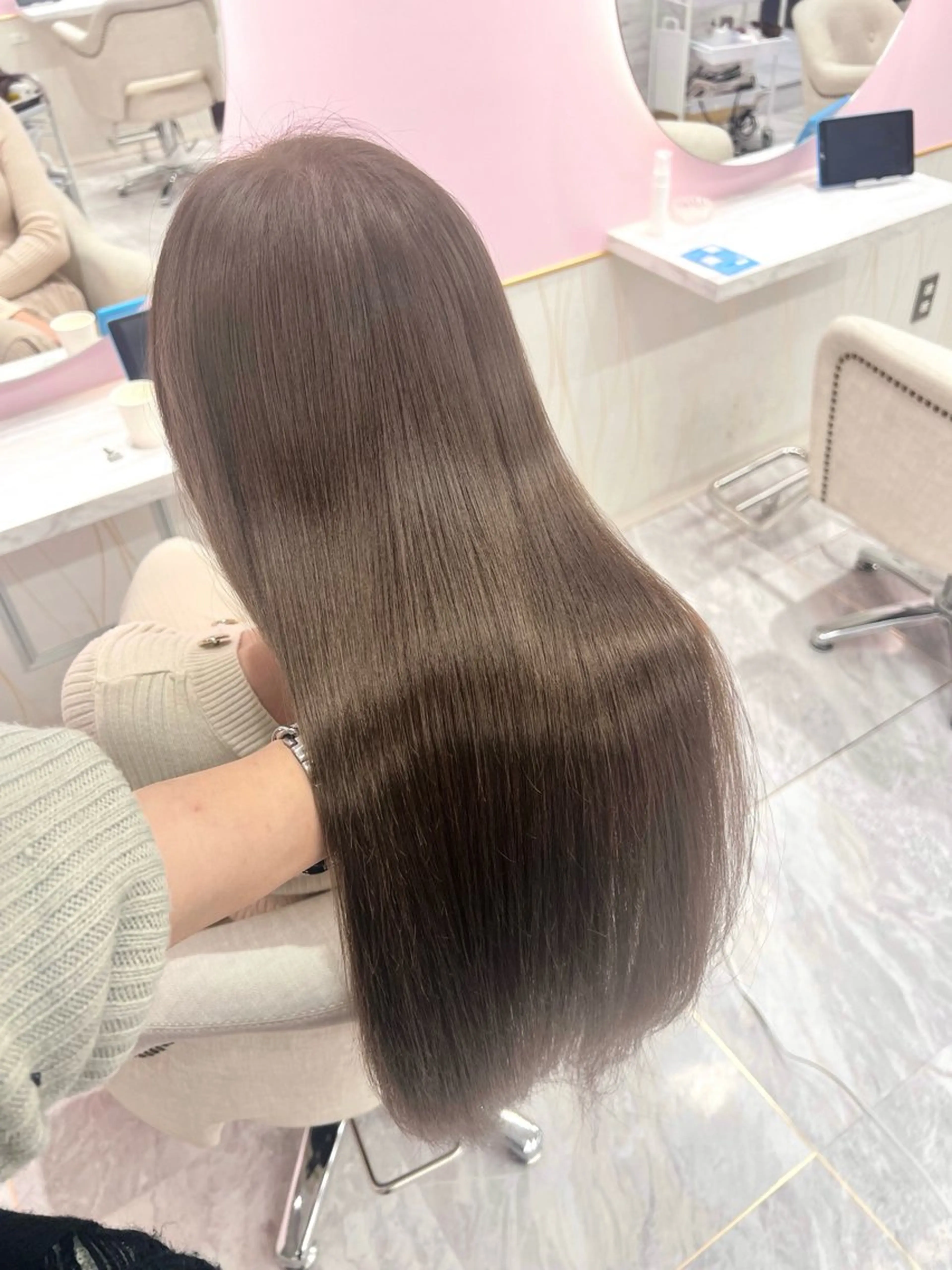 ロング 韓国/縮毛矯正/ カンタのヘアスタイル