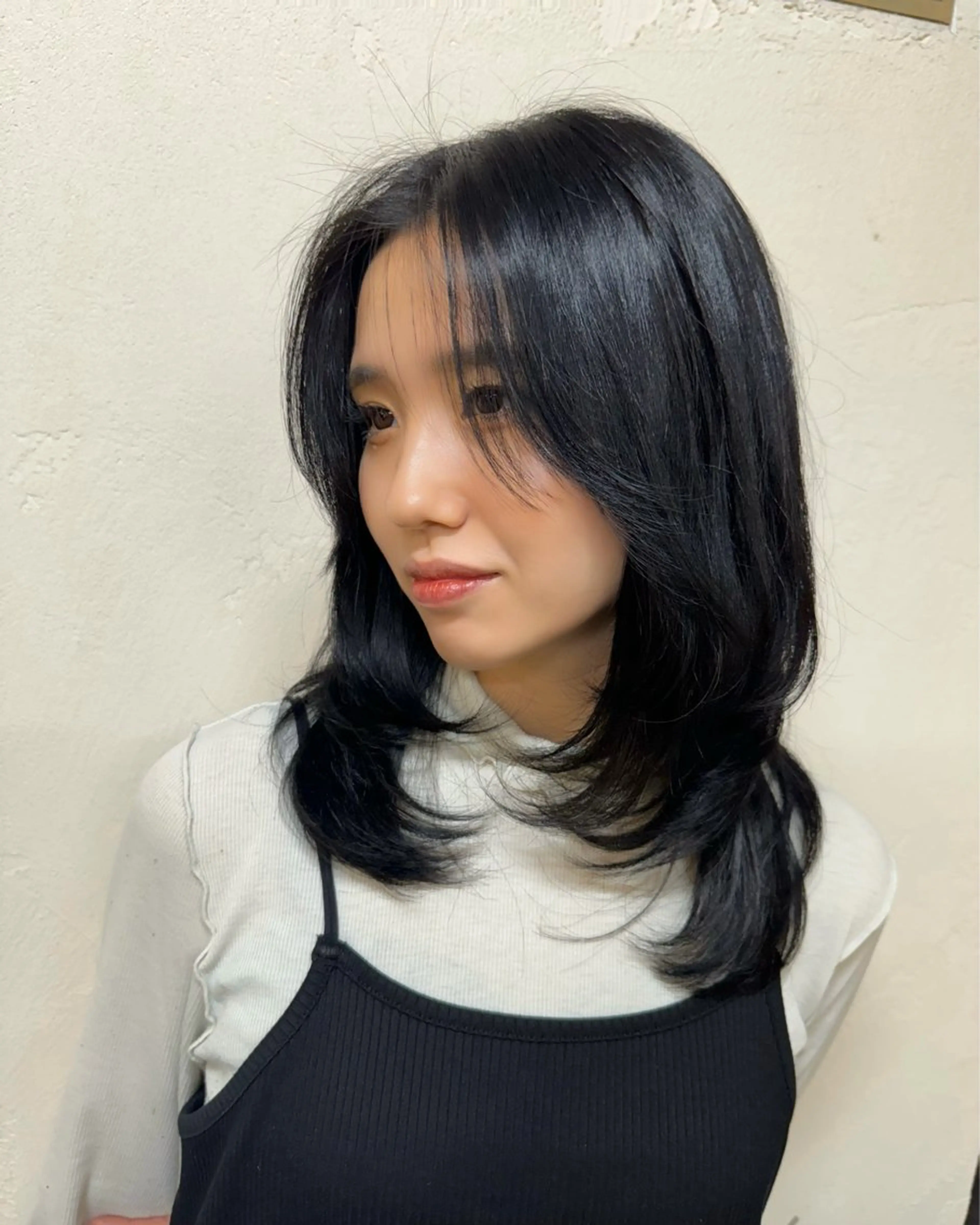 ミディアム ミディアムレイヤー レイヤーカット Bonheur銀座 /前田 栞九郎のヘアスタイル