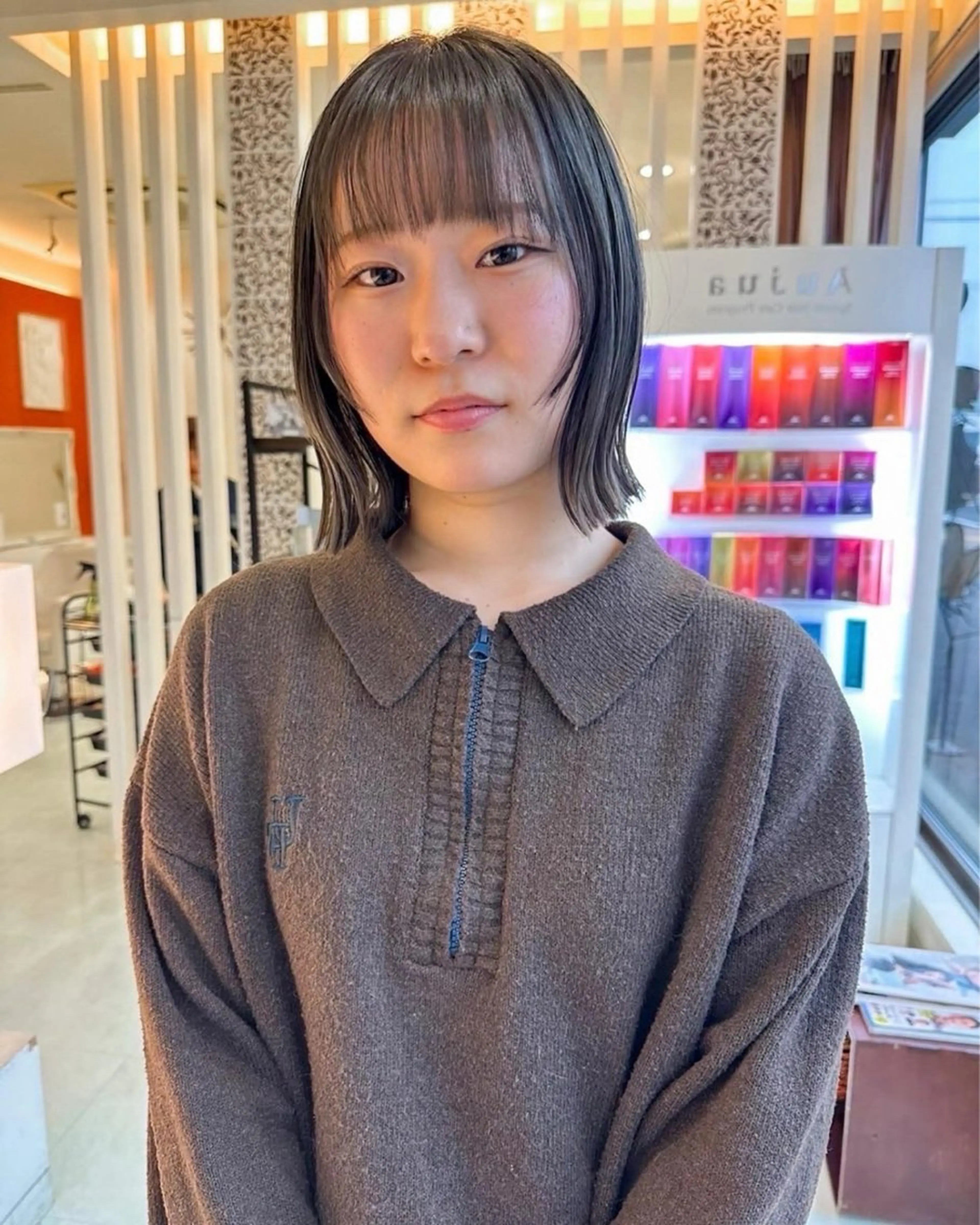 ミディアム 外ハネヘア BALANCE.／ 奥川拓哉のヘアスタイル