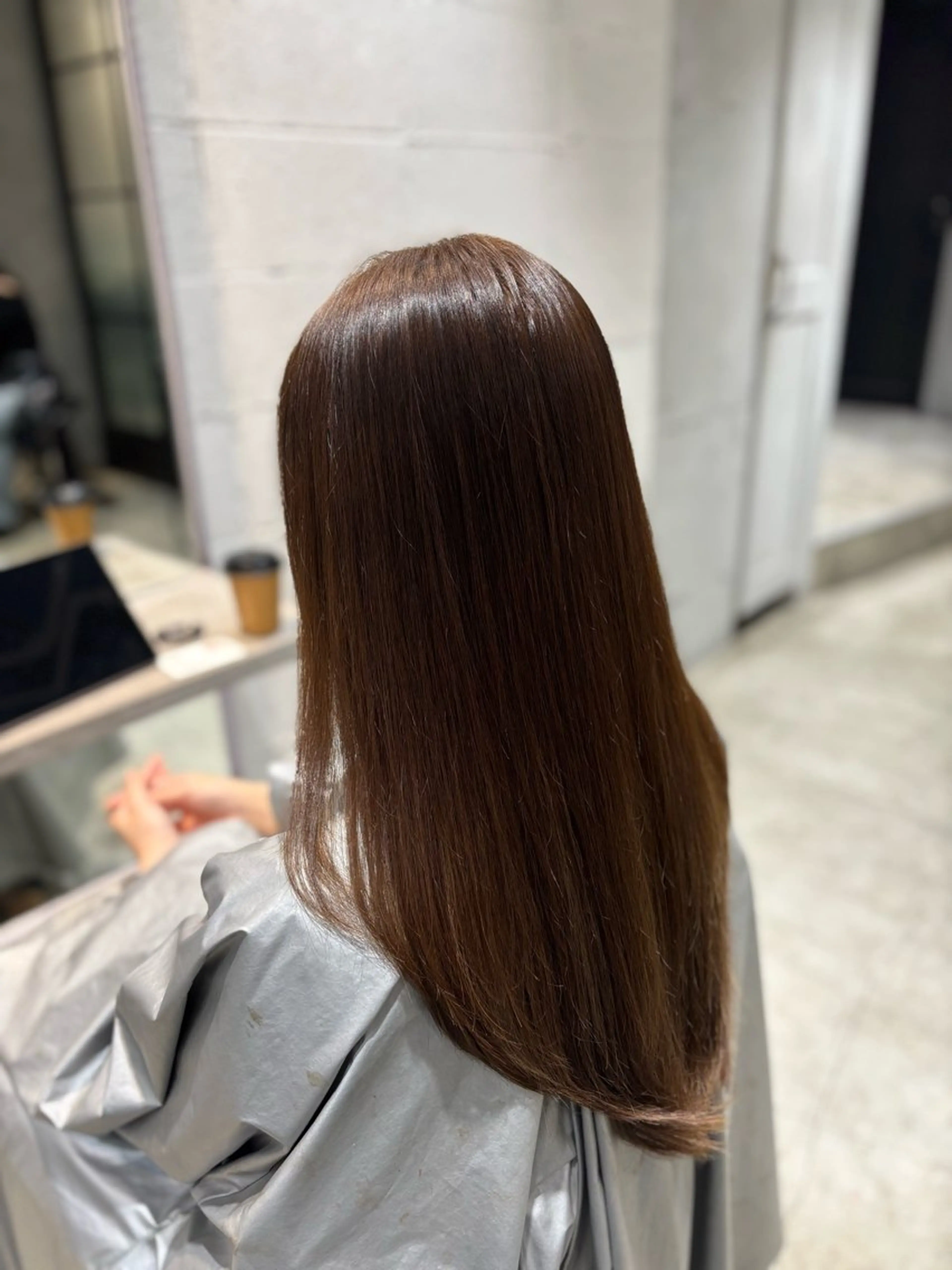 パーマ 縮毛矯正 酸性ストレート ストレートパーマ カット 縮毛矯正 トリートメント 艶髪酸性ストレート /髪質改善/寺田警二のヘアスタイル