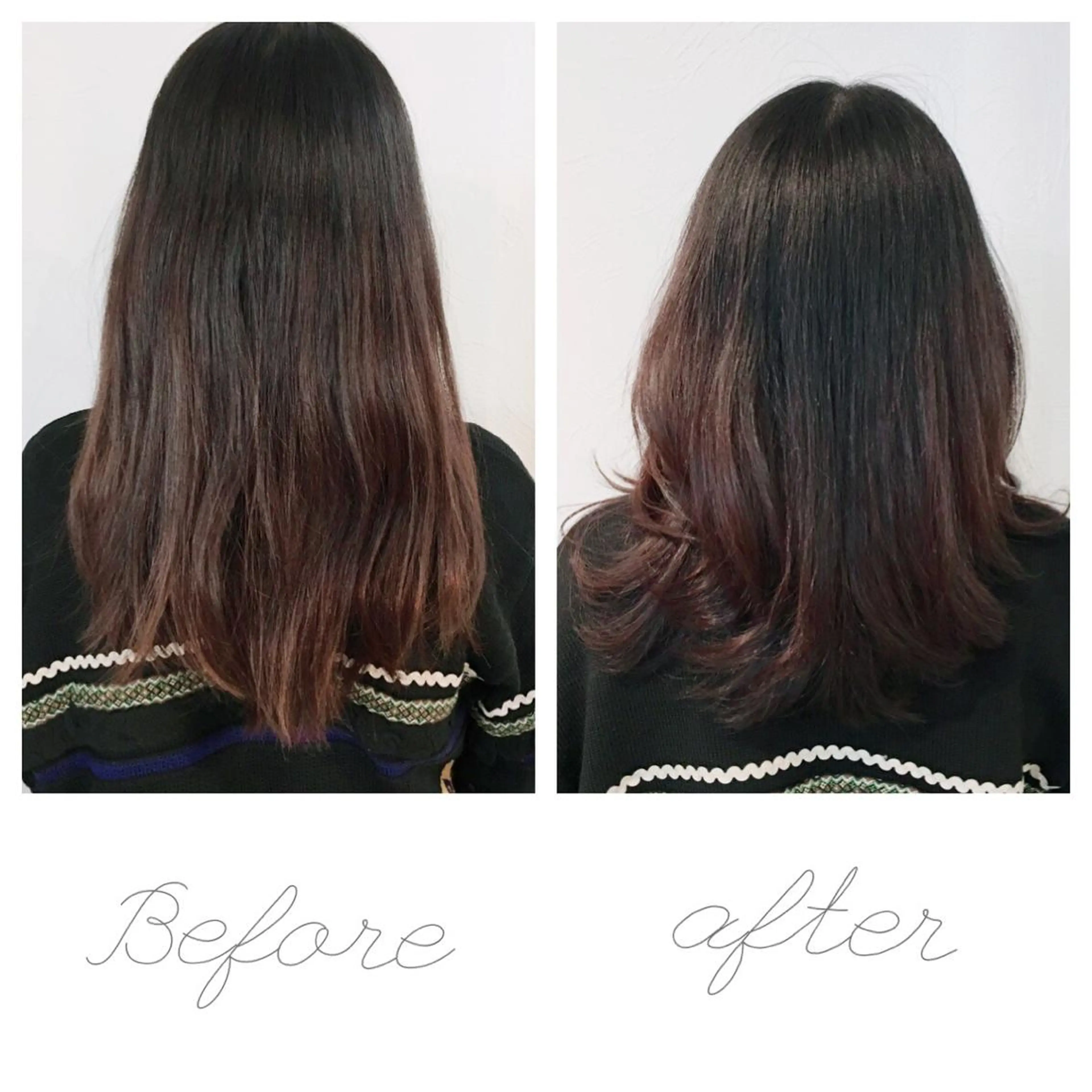 セミロング レイヤーカット 【今だけブリーチ 限定価格💕】すみのヘアスタイル