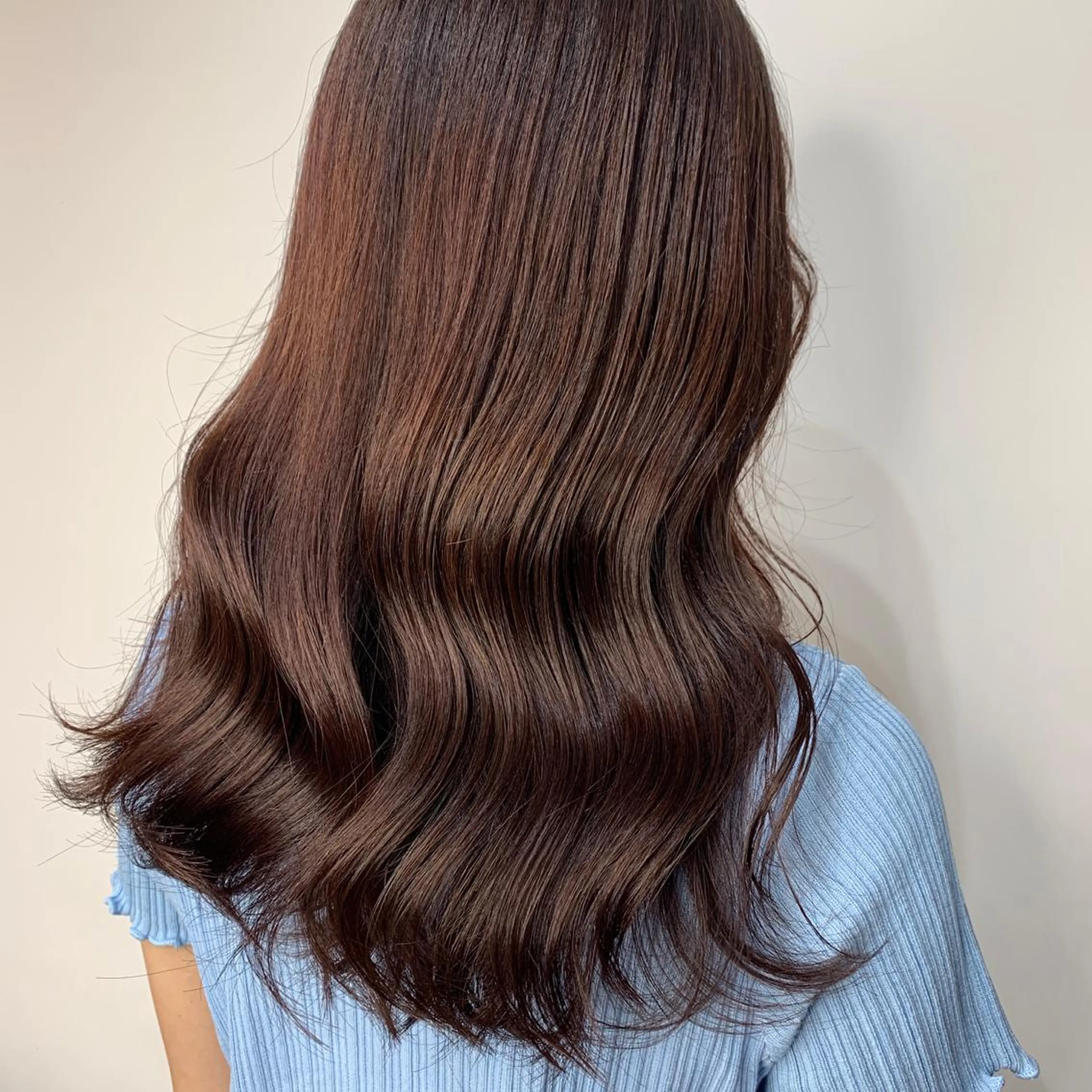 セミロング カラー カット ヘアカラー HARUKA韓国ヘア /Luana梅田のヘアスタイル