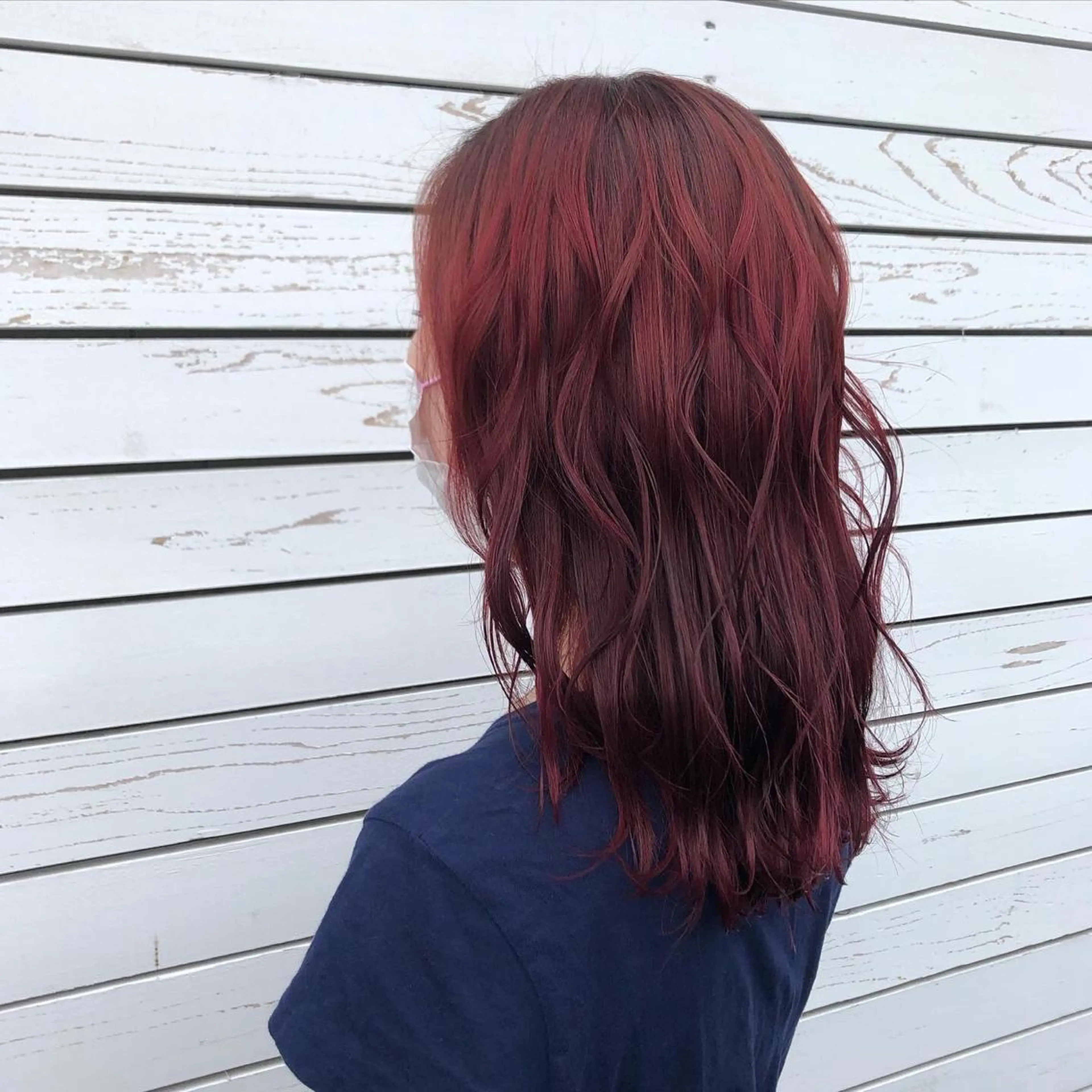 セミロング カラー CREAPY　日向野 利菜のヘアスタイル