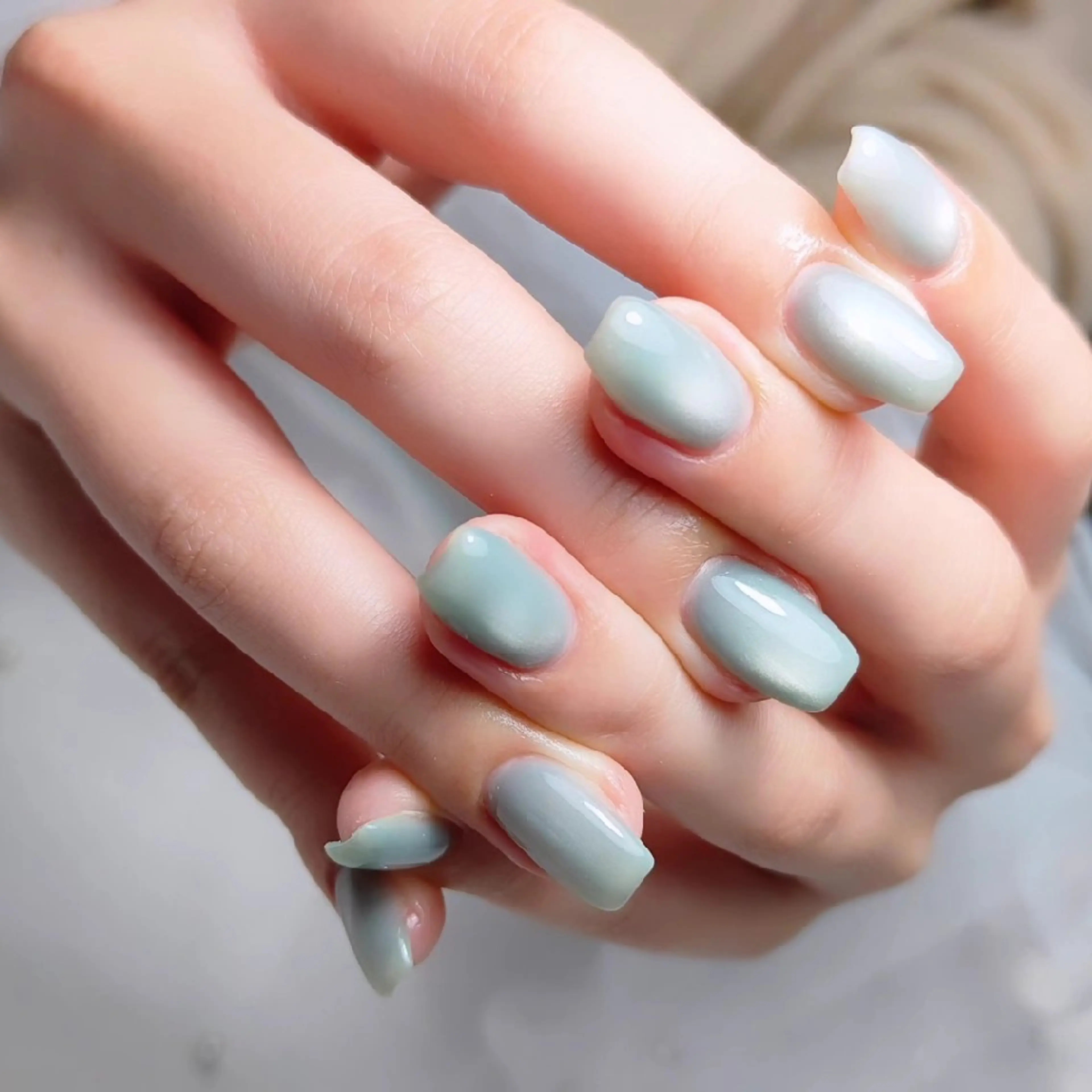ネイル マグネットネイル ハンドネイル CLEAR NAILのネイルデザイン