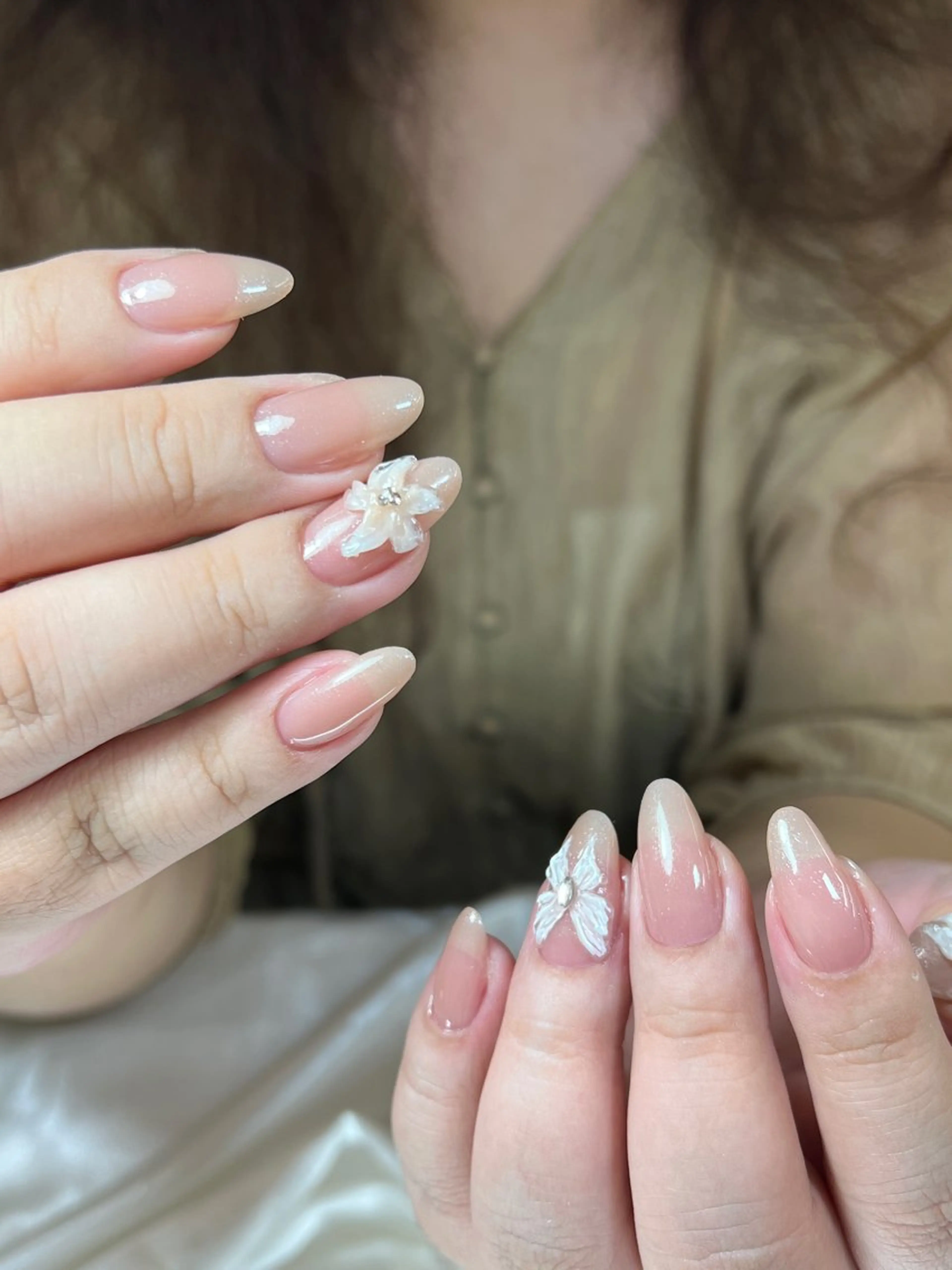 🎀マグネット♡ラメも可能🫧パーツ2本付けの写真