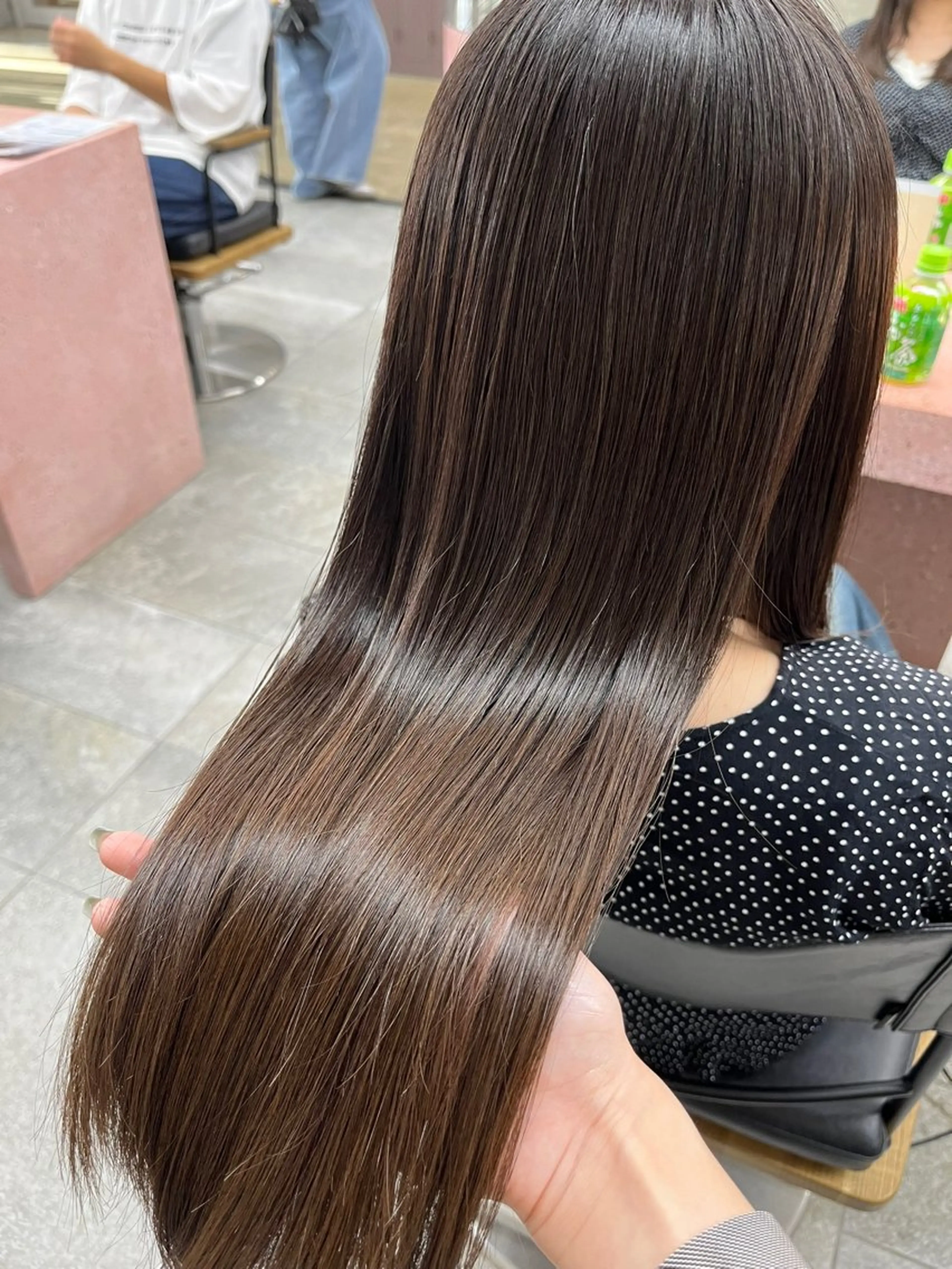 ロング カット 縮毛矯正 トリートメント パーマ/オリーブ/ 酸性ストレート/ゆなのヘアスタイル