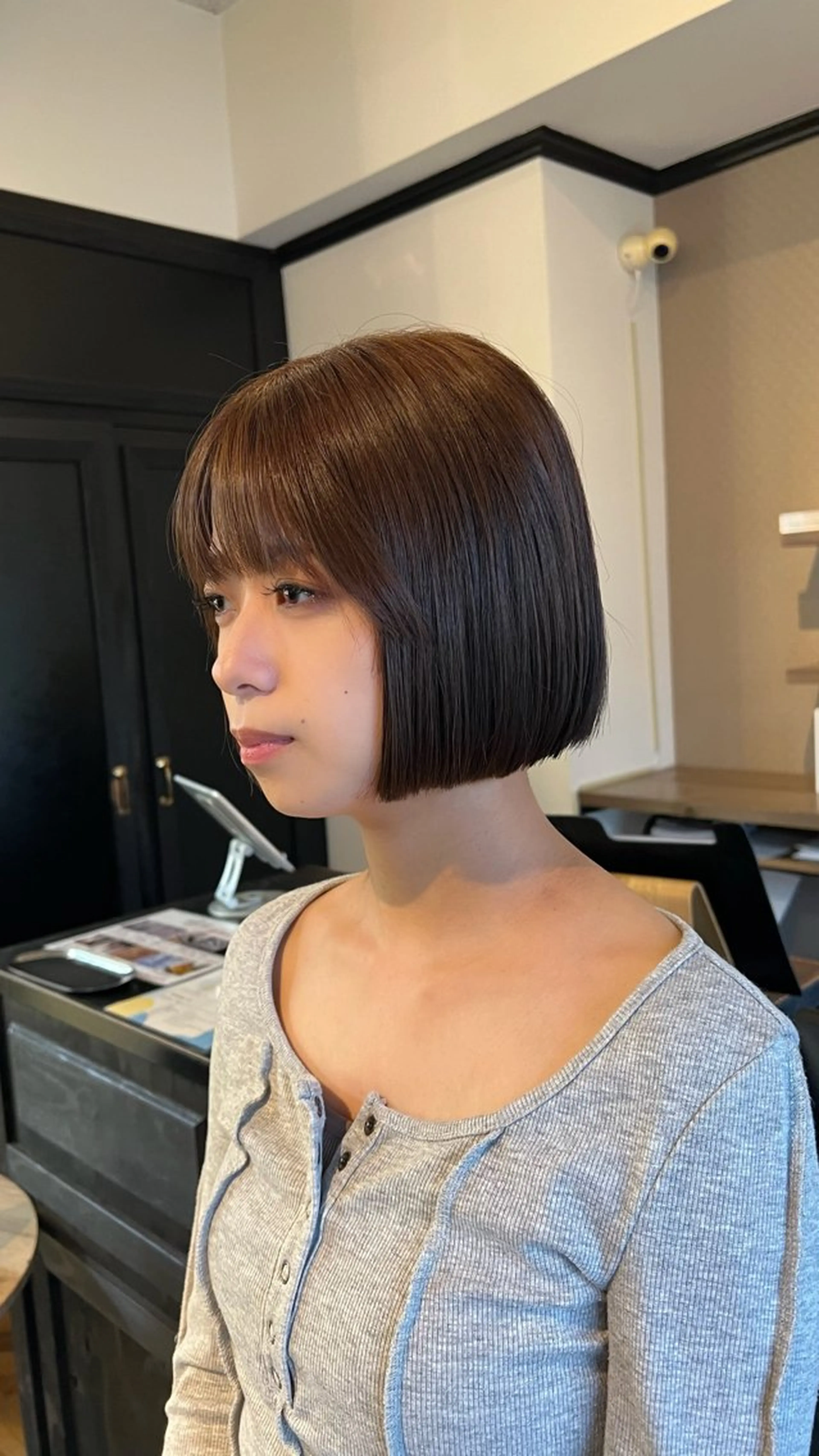 ショート カラー ブラウンカラー ボブ VISEO ／ Suzuのヘアスタイル