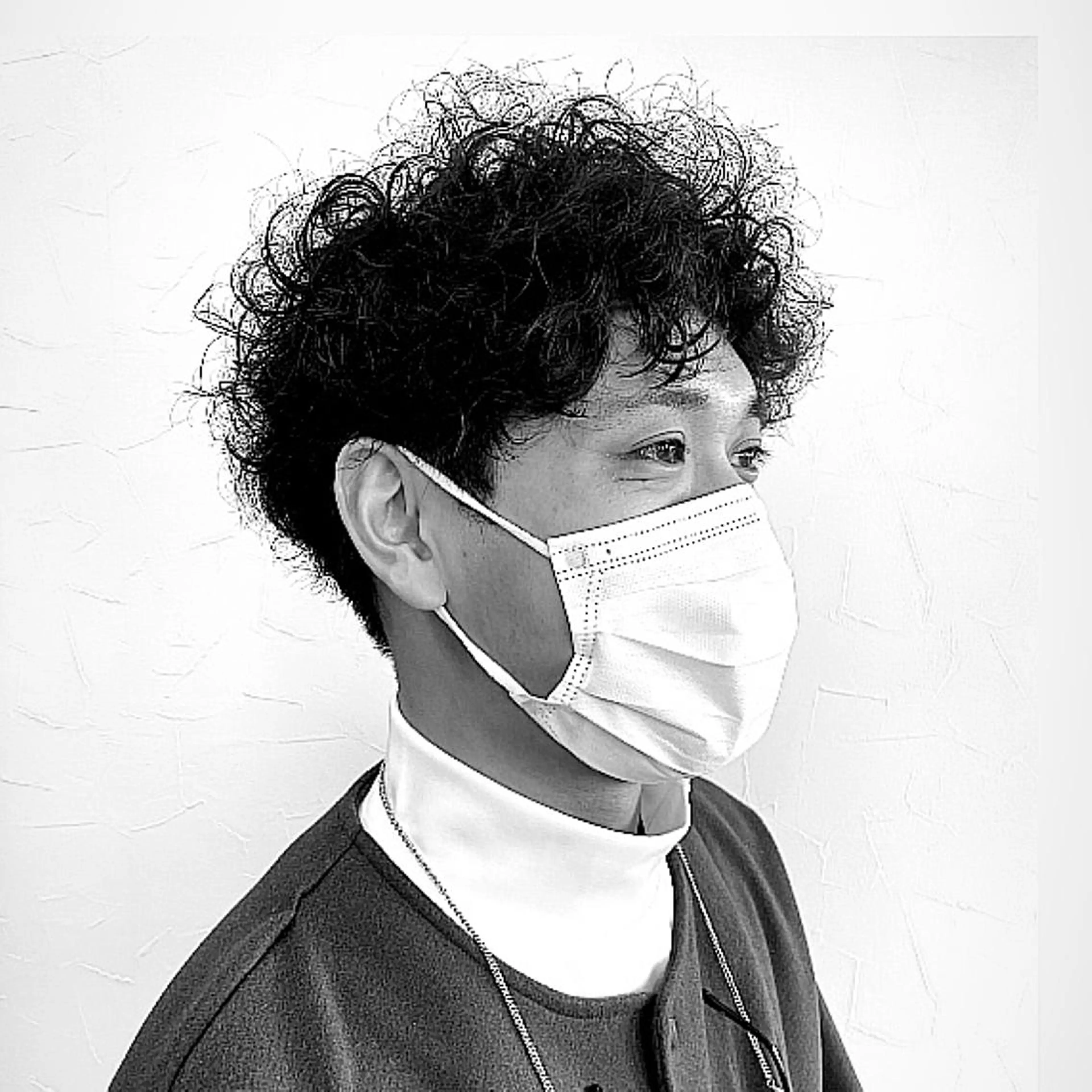 ショート パーマ メンズ cotton 松本店所属・cotton松本店 たかゆきのヘアスタイル