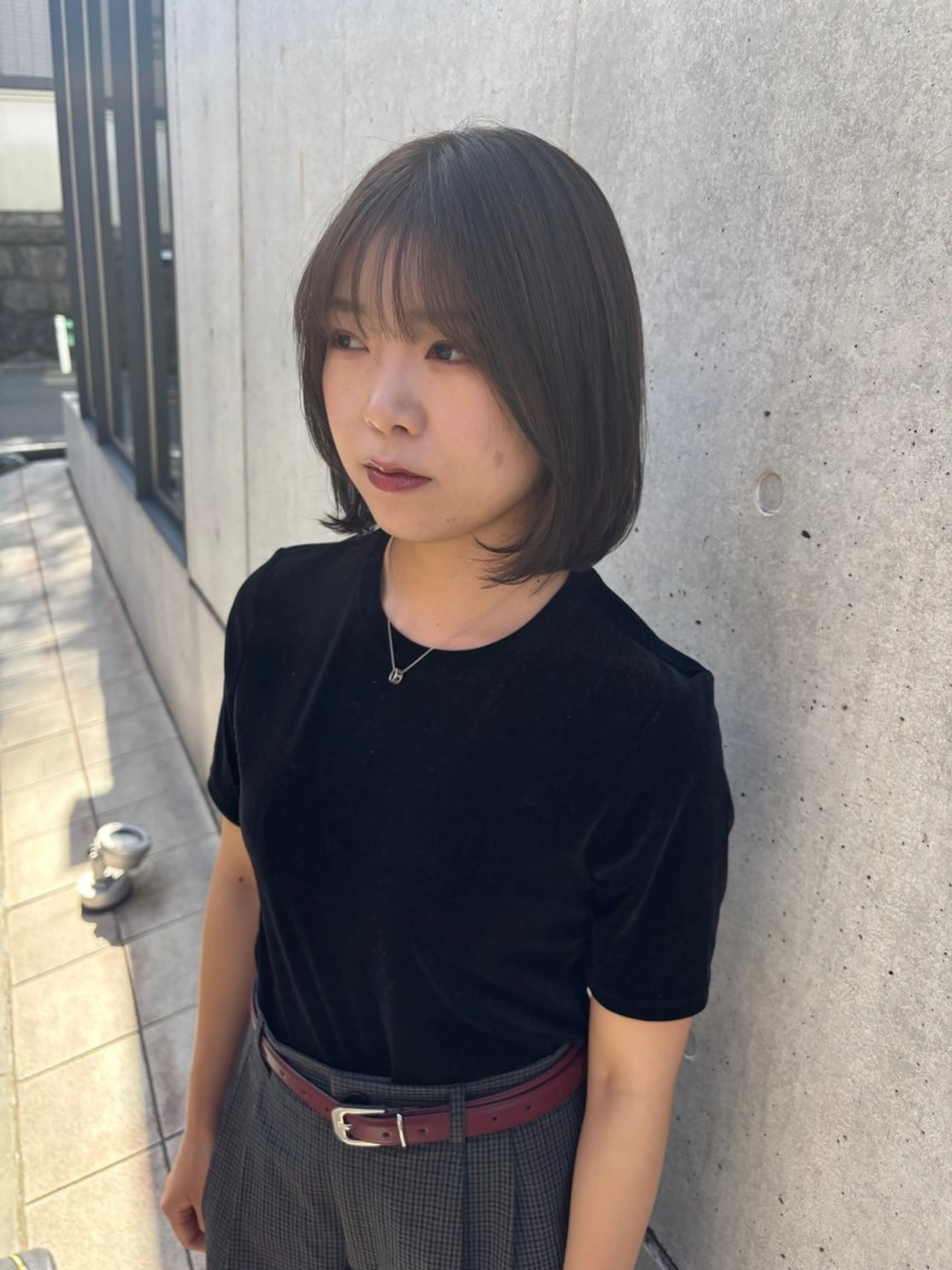 ショート ボブ カット ヘアカラー トリートメント SHOTA 複雑履歴パーマのヘアスタイル
