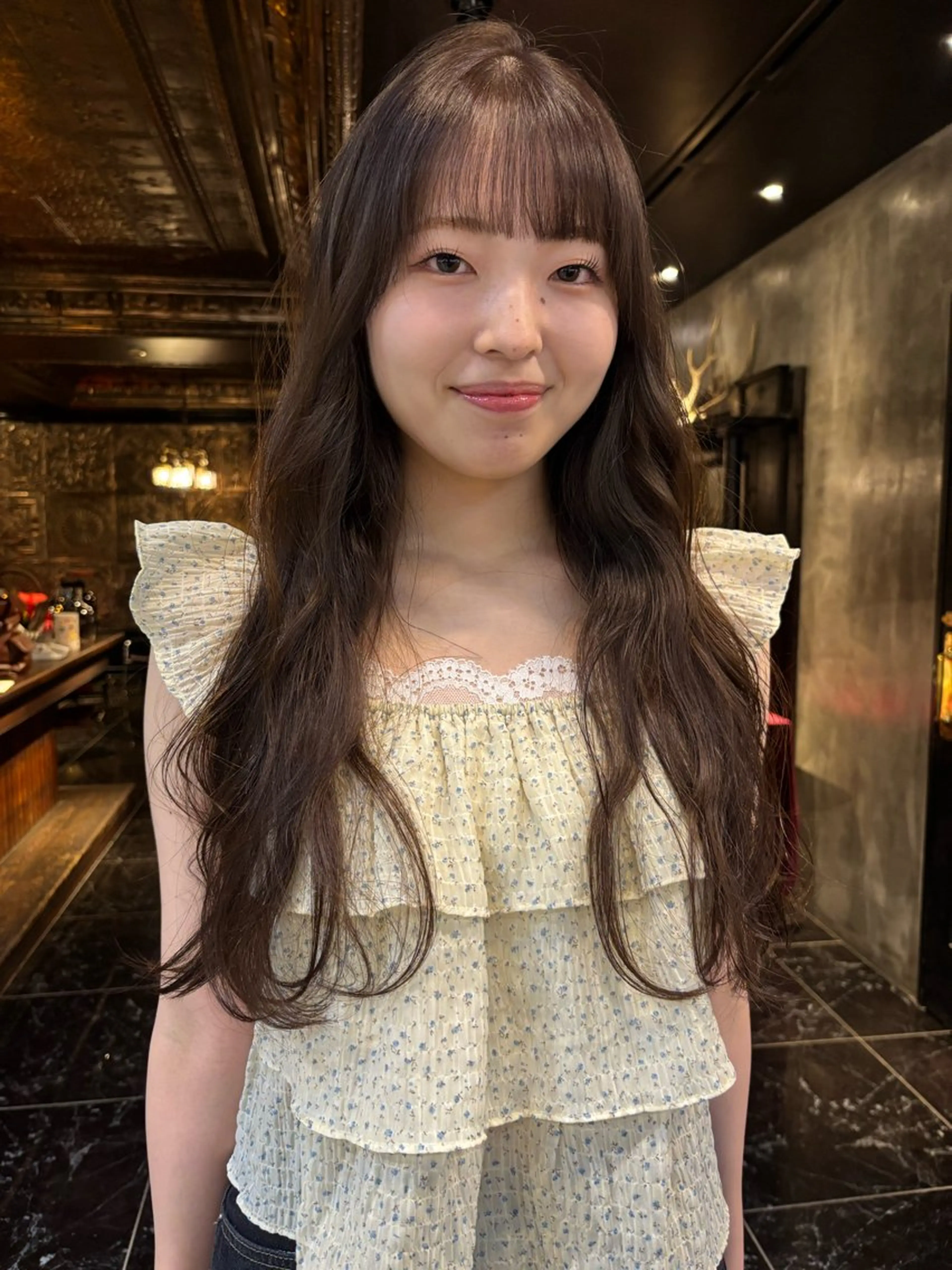 ロング カラー カット ヘアカラー トリートメント レイヤー/ 透明感カラー/マドカのヘアスタイル