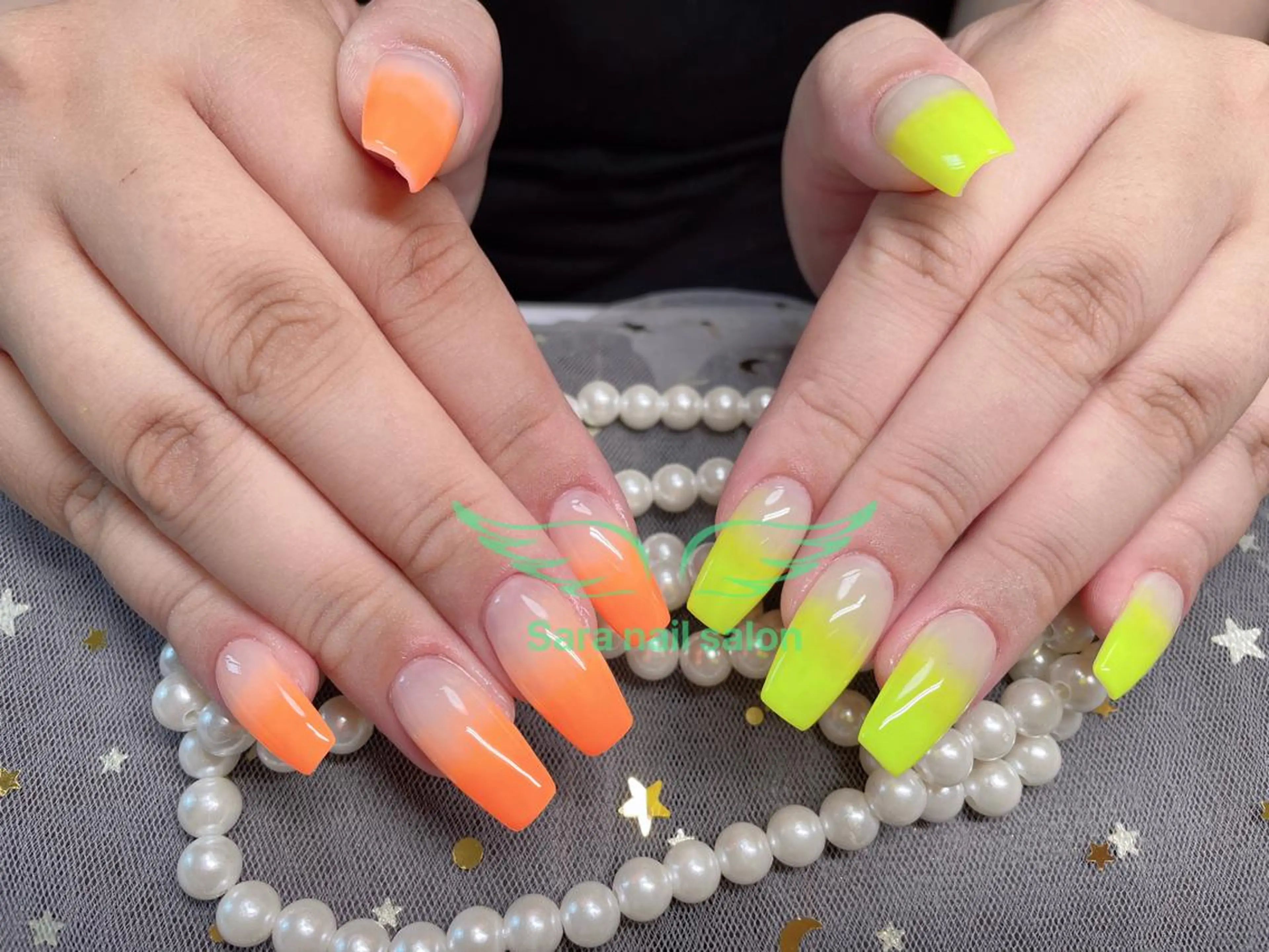 ネイル グラデーション スカルプネイル 小岩 Saraのネイルデザイン