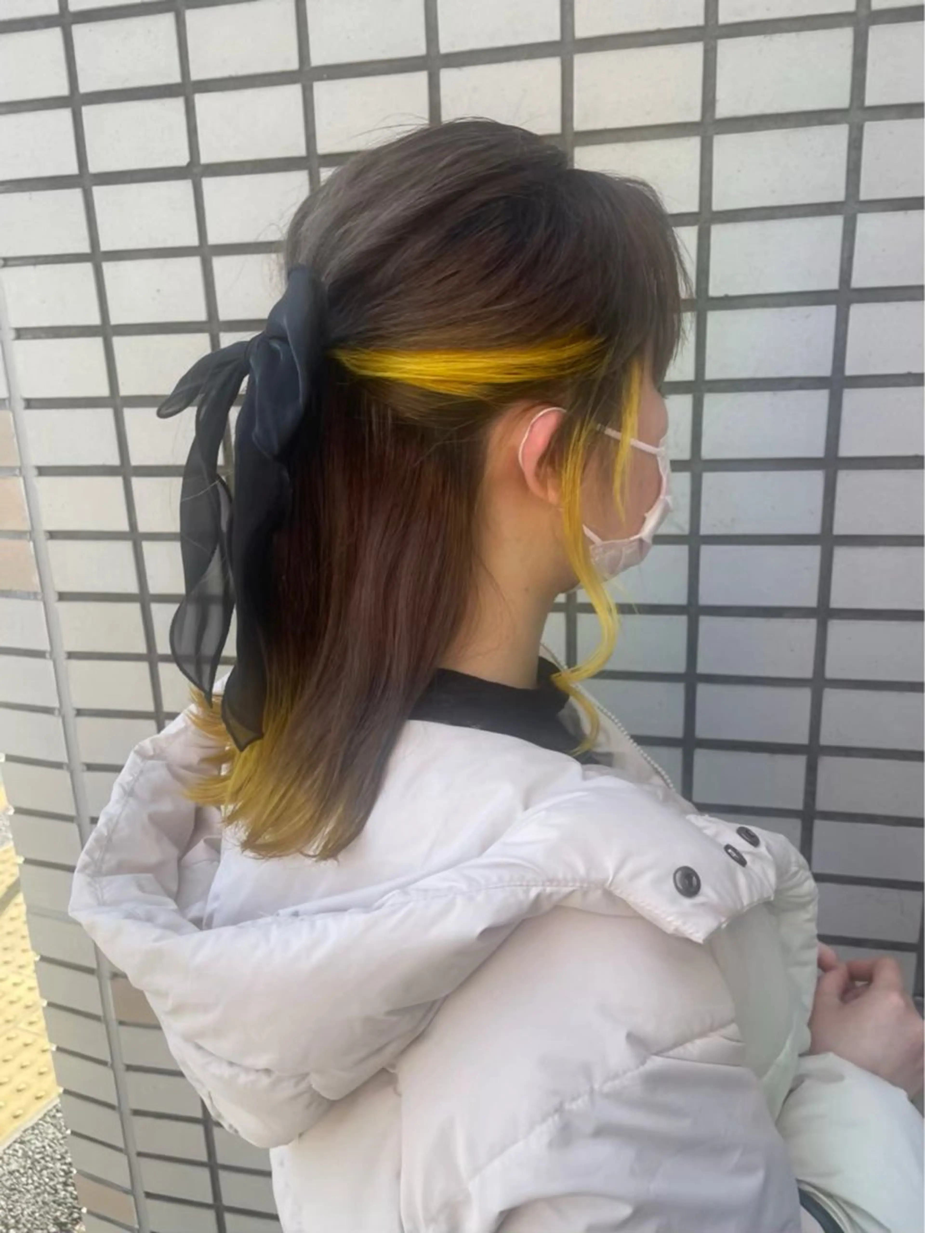 インナーカラー🤍の写真