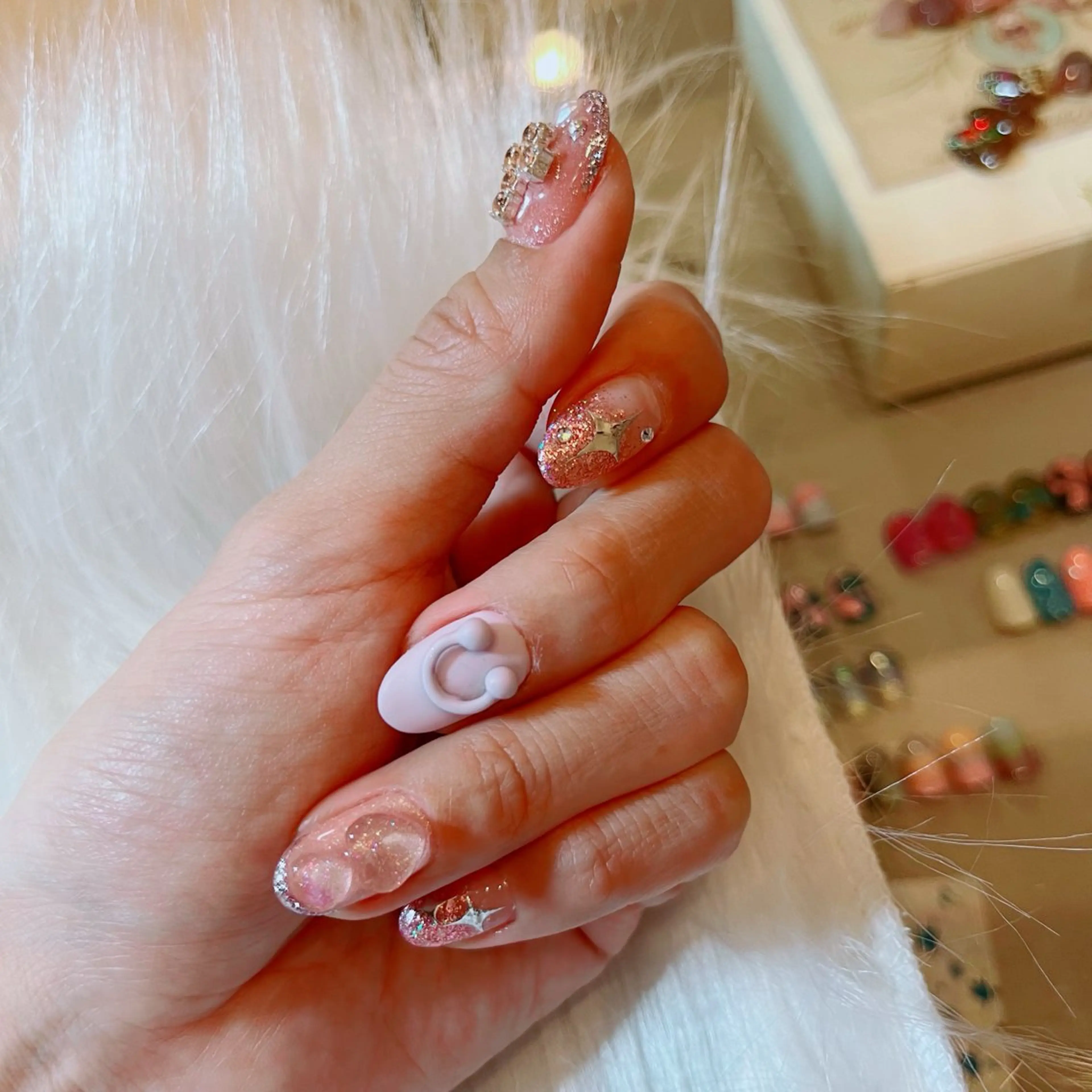 ネイル ピンク ruirui.naildesign所属・RUI ☆のネイルデザイン