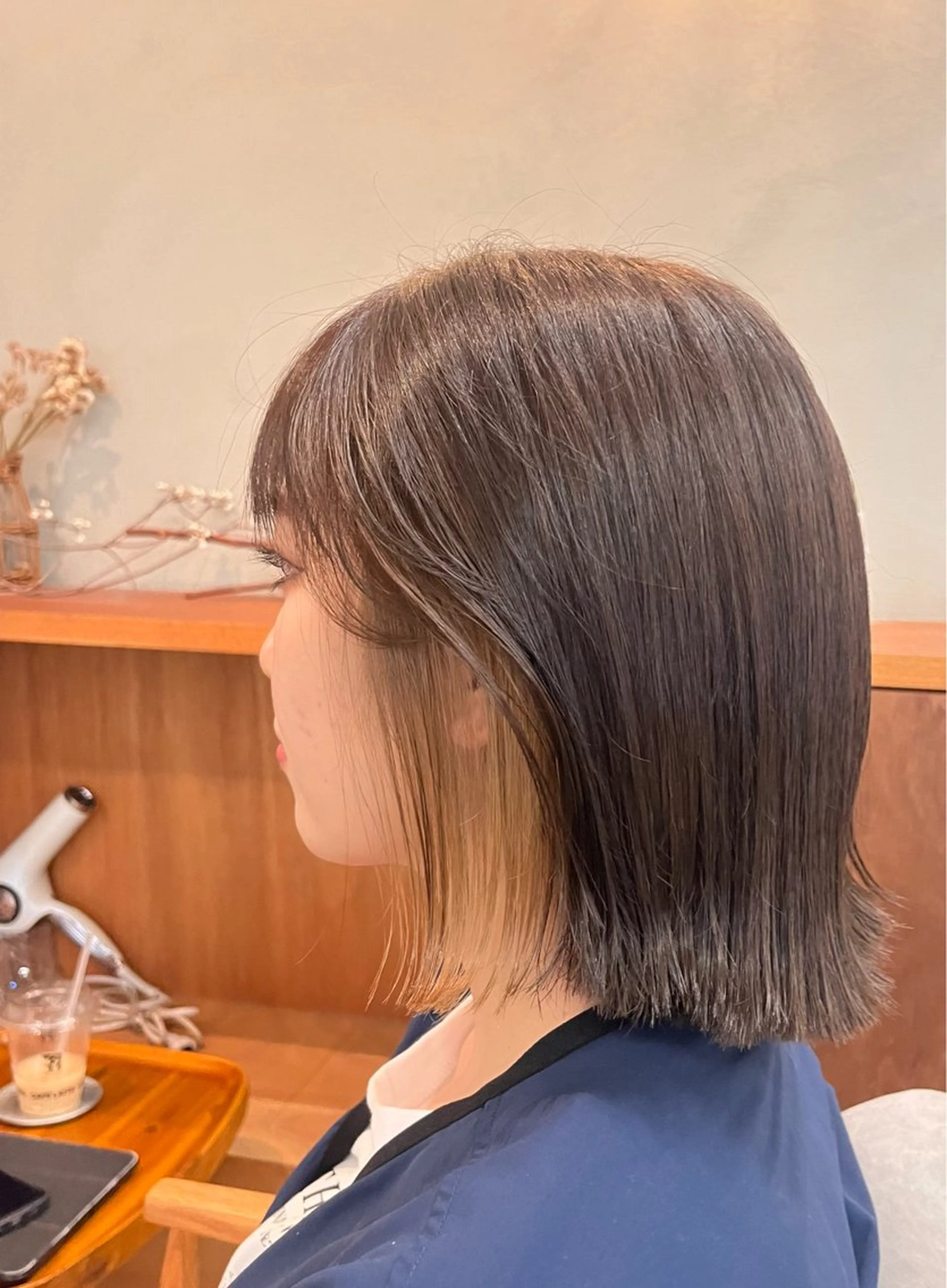 ミディアム カラー ベージュカラー 暖色カラー／ ヘアセット🌛櫻井舞のヘアスタイル