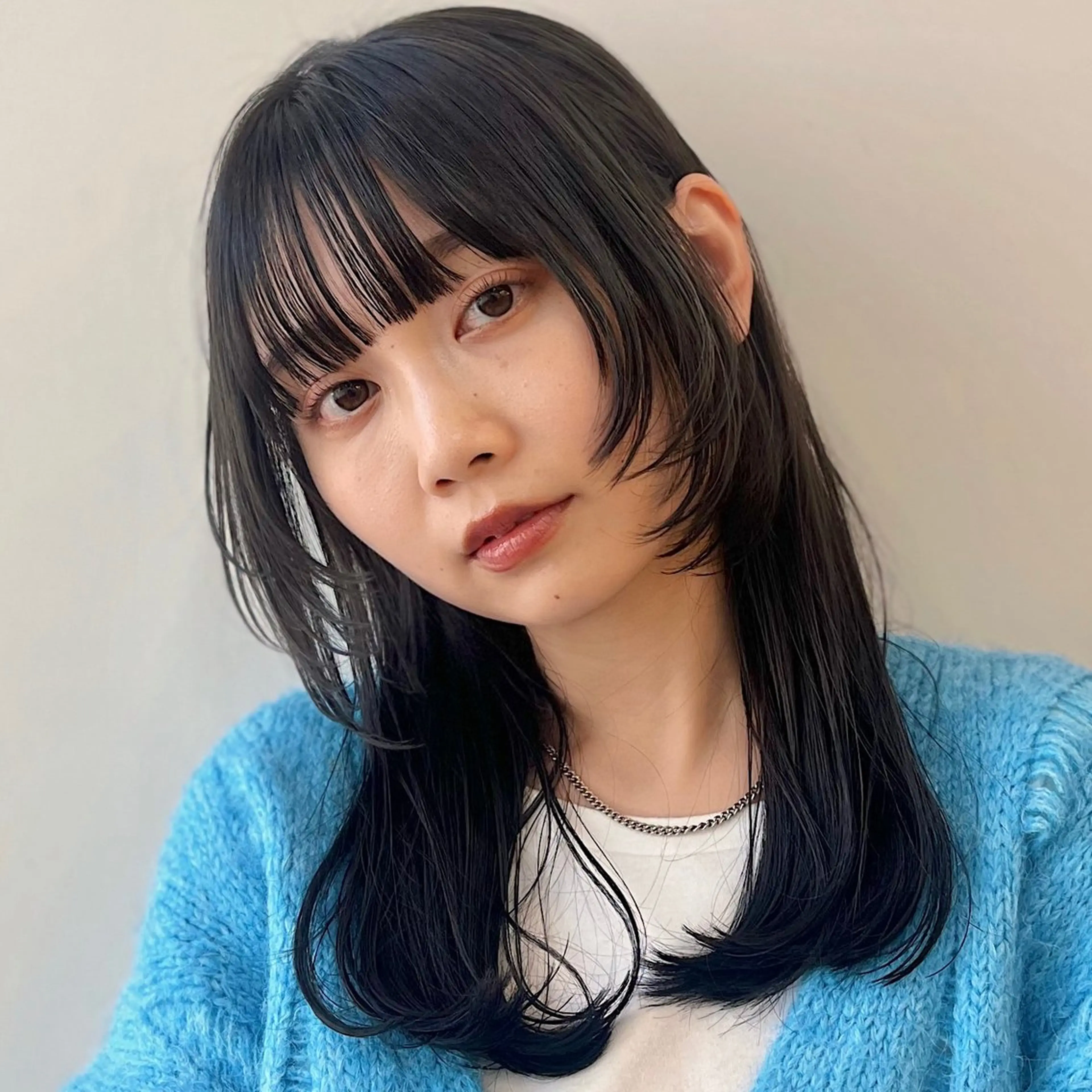 ロング ロング ウルフカット カット あやめ【顔まわり/レ イヤー/柔らかカラ】のヘアスタイル
