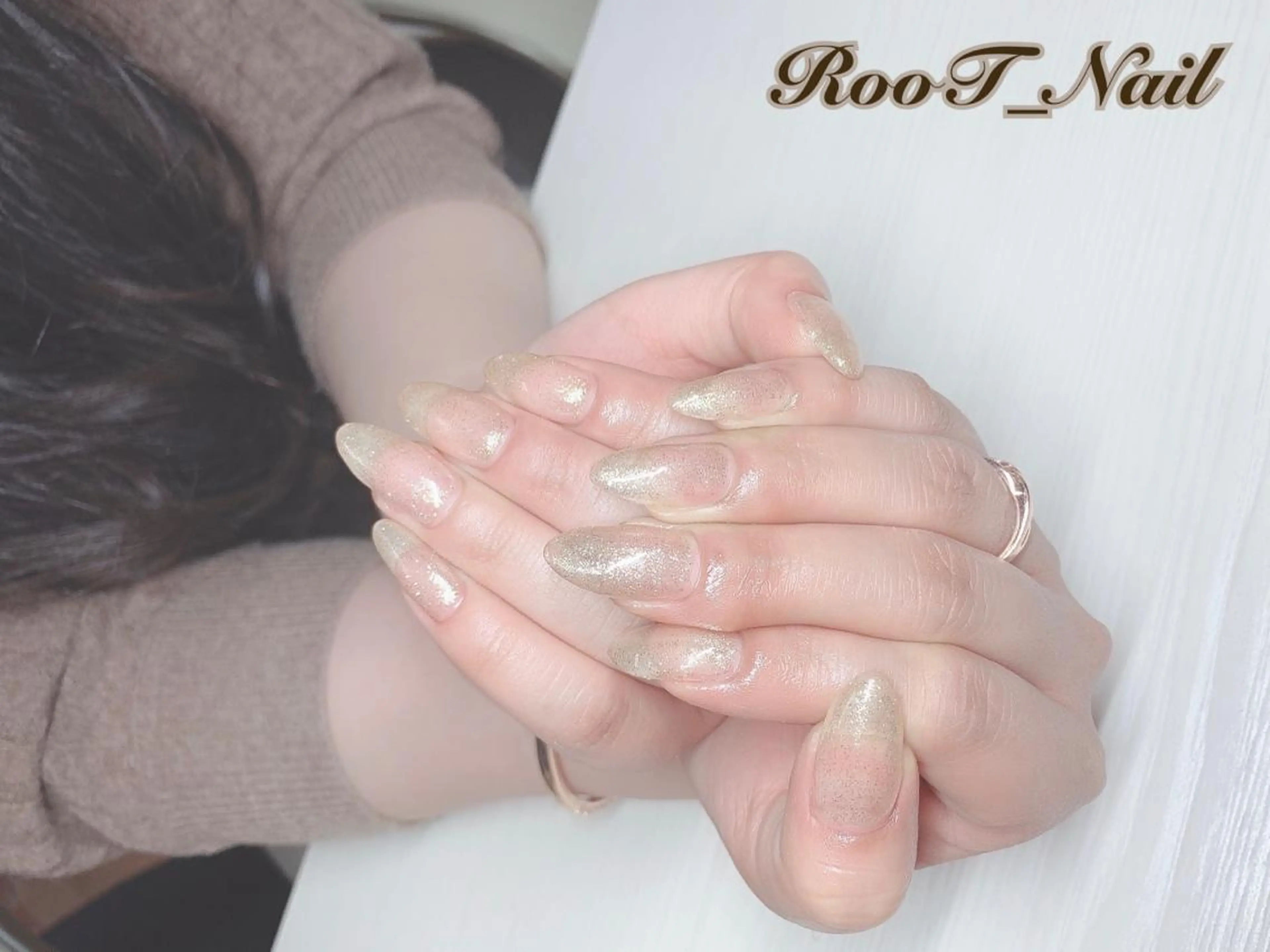 メンズ ネイル キラキラネイル ハンドネイル RooT Nailのネイルデザイン