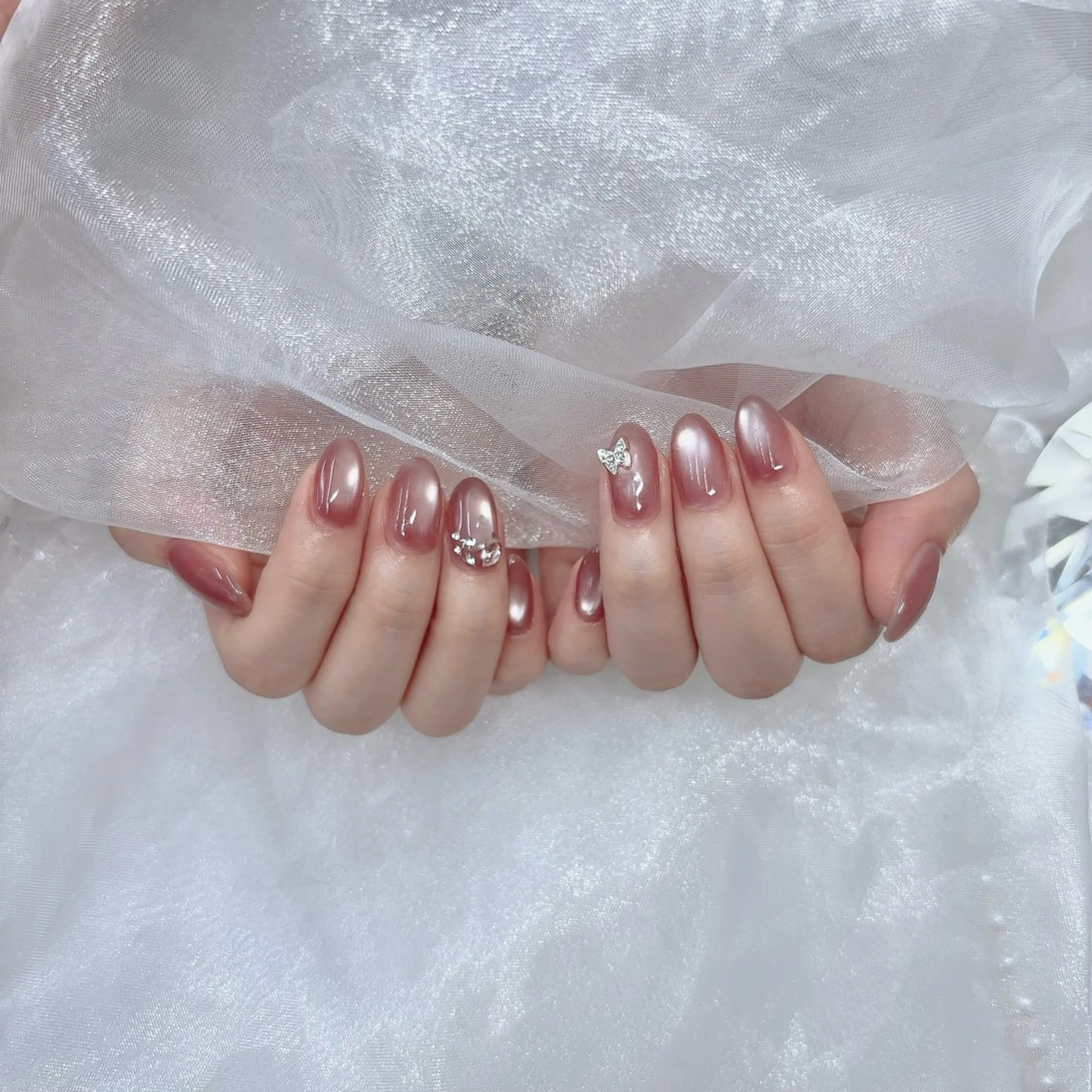 ネイル マグネットネイル ビー玉ネイル ハンドネイル 京橋/ Lance nail Minaのネイルデザイン