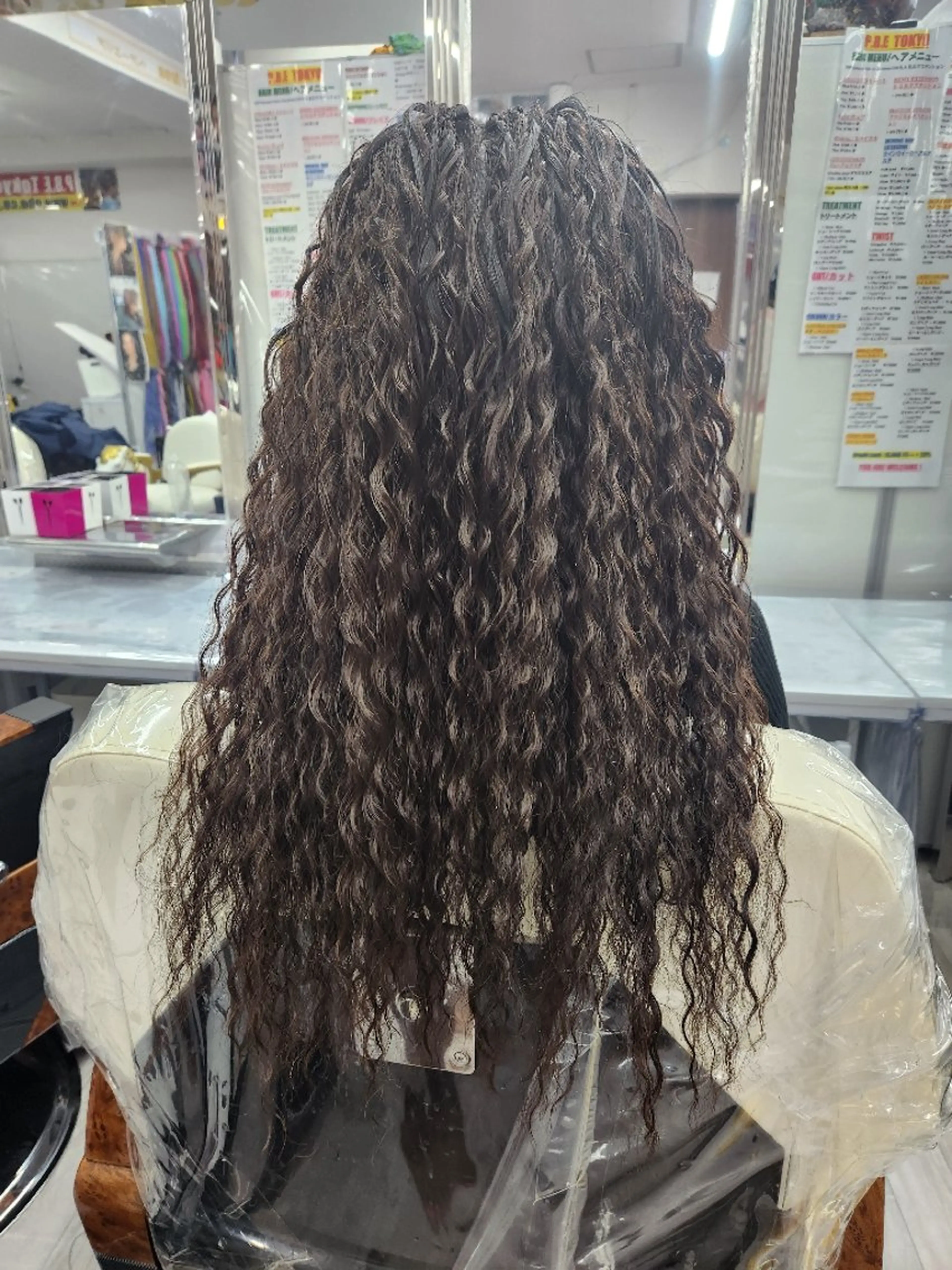 ヘアアレンジ セミロング エクステ エクステ  渡辺 マリのヘアスタイル