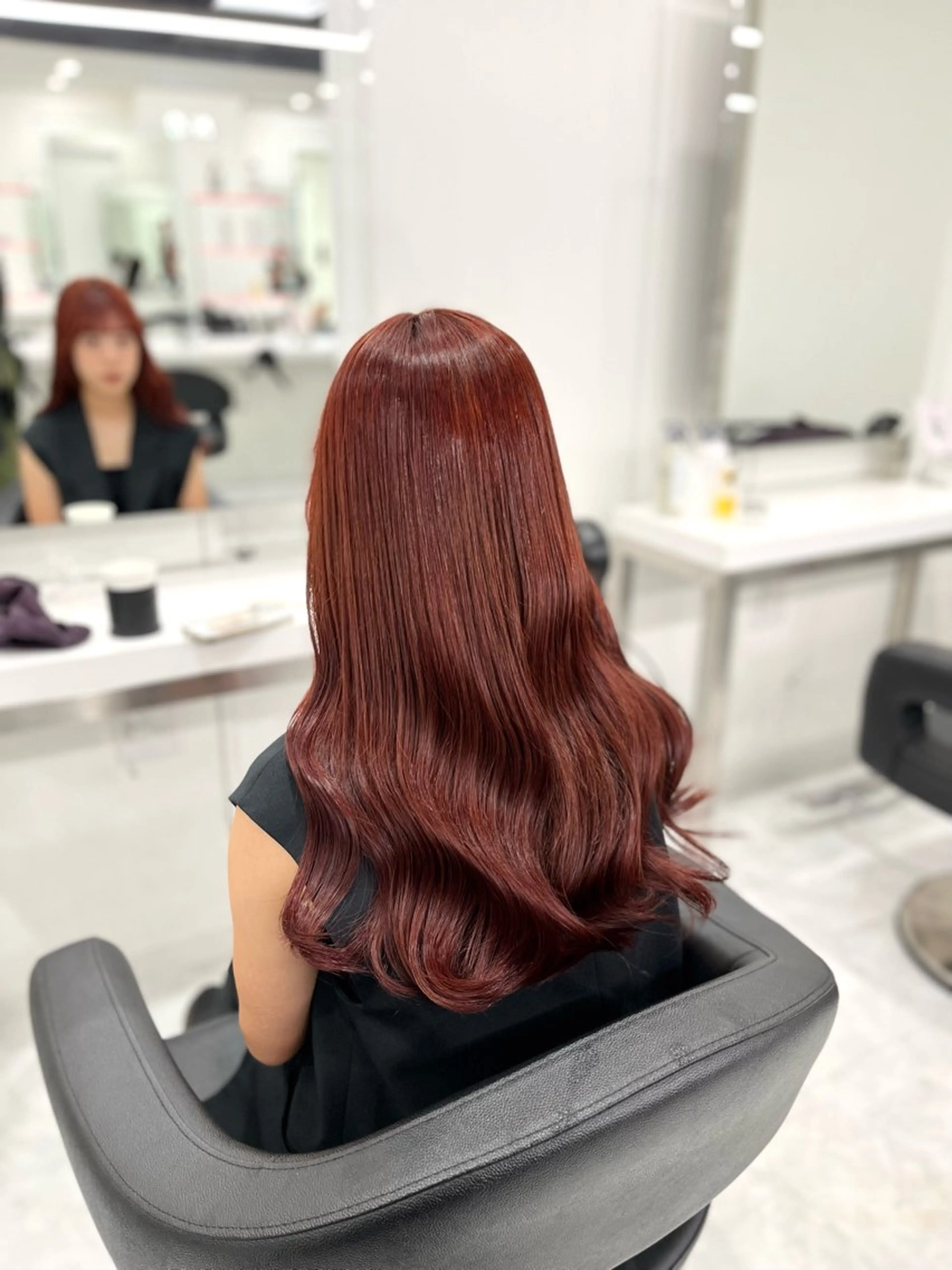 ロング ヘアカラー お洒落暖色 🍒AOI🍒のヘアスタイル