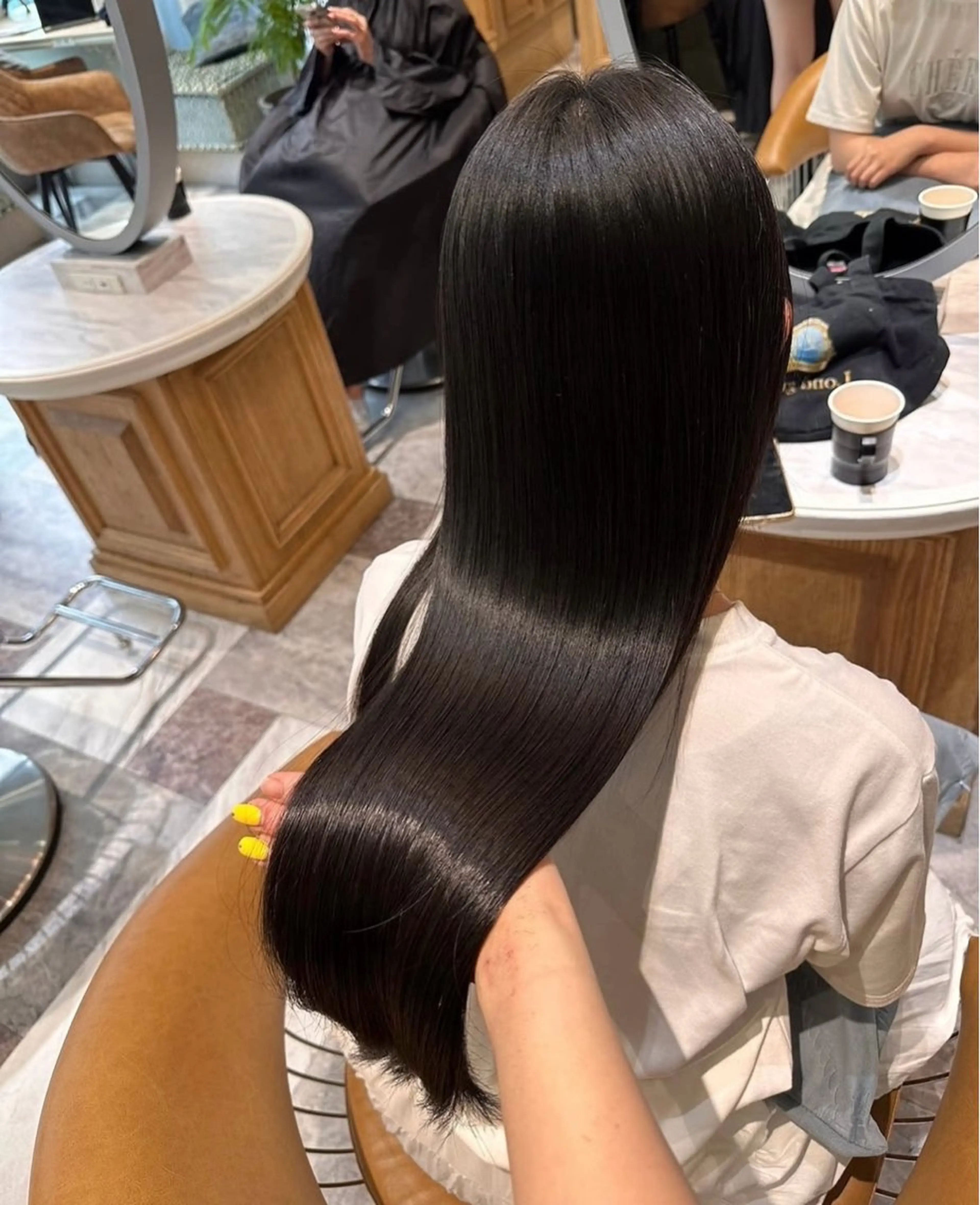 ロング 縮毛矯正 ハイトーンの天才 shuheiのヘアスタイル
