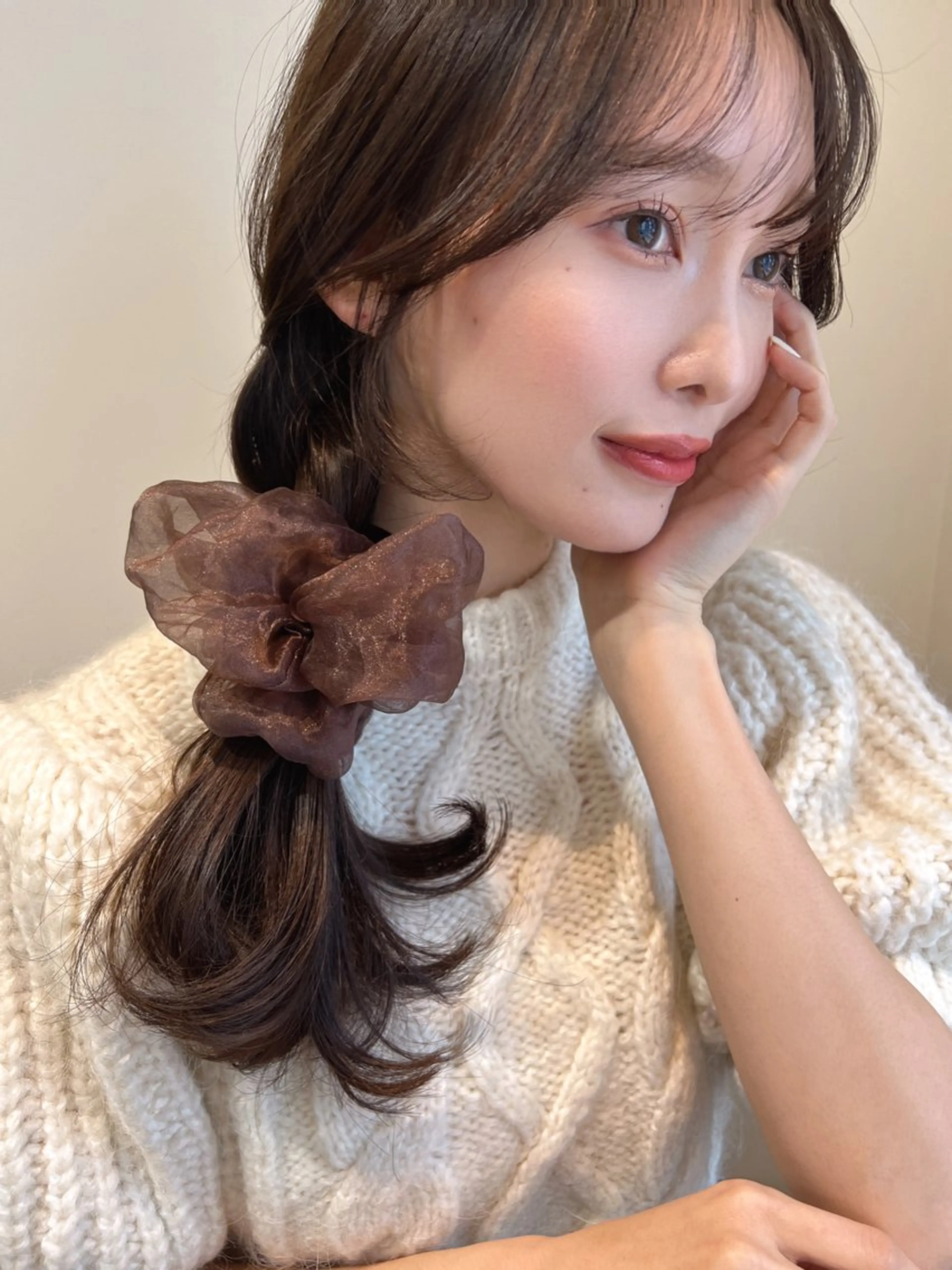 ロング カラー ヘアアレンジ 関谷 あいみのヘアスタイル