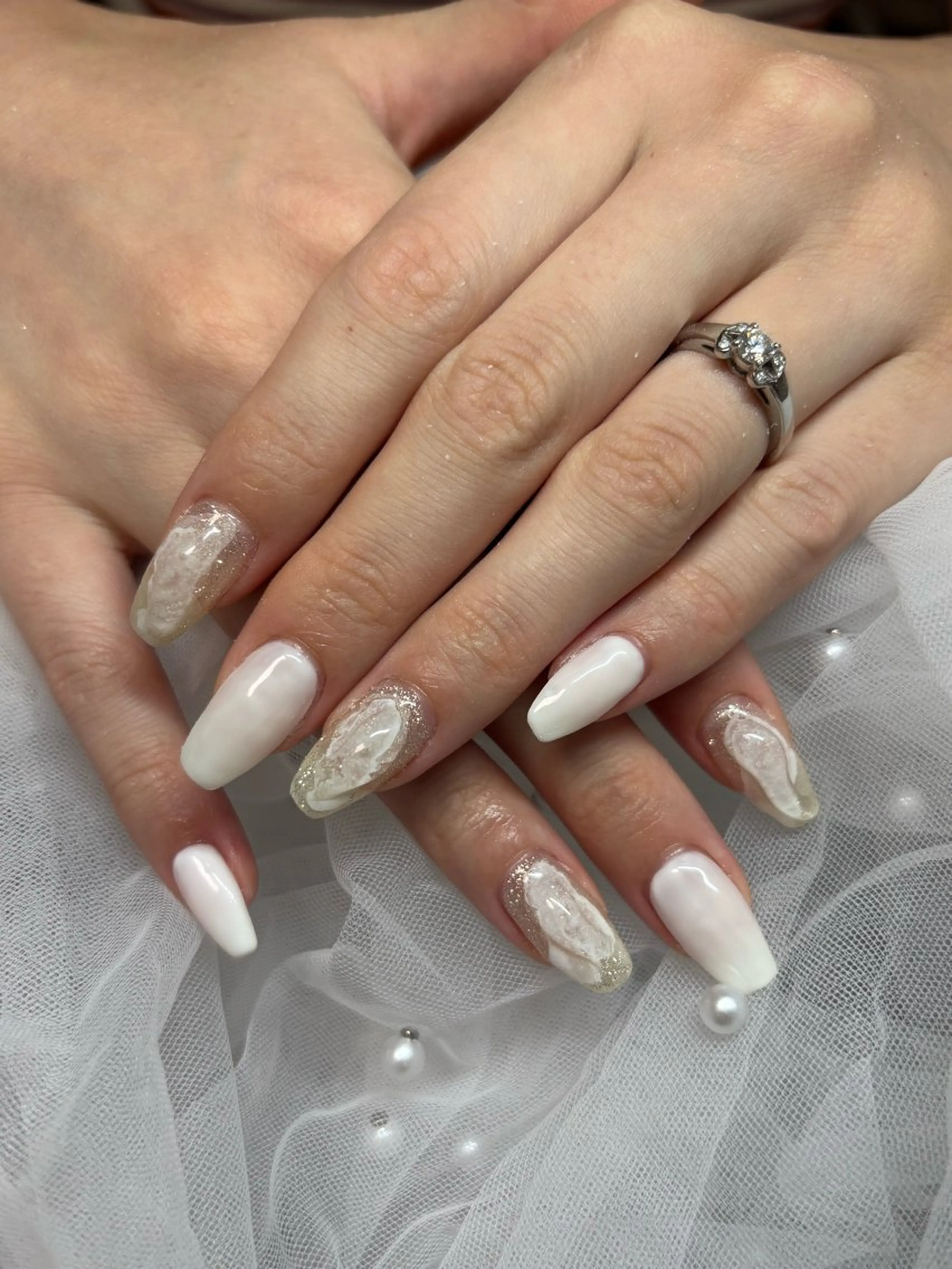 ニュアンスデザインネイル💓カラー変更可の写真