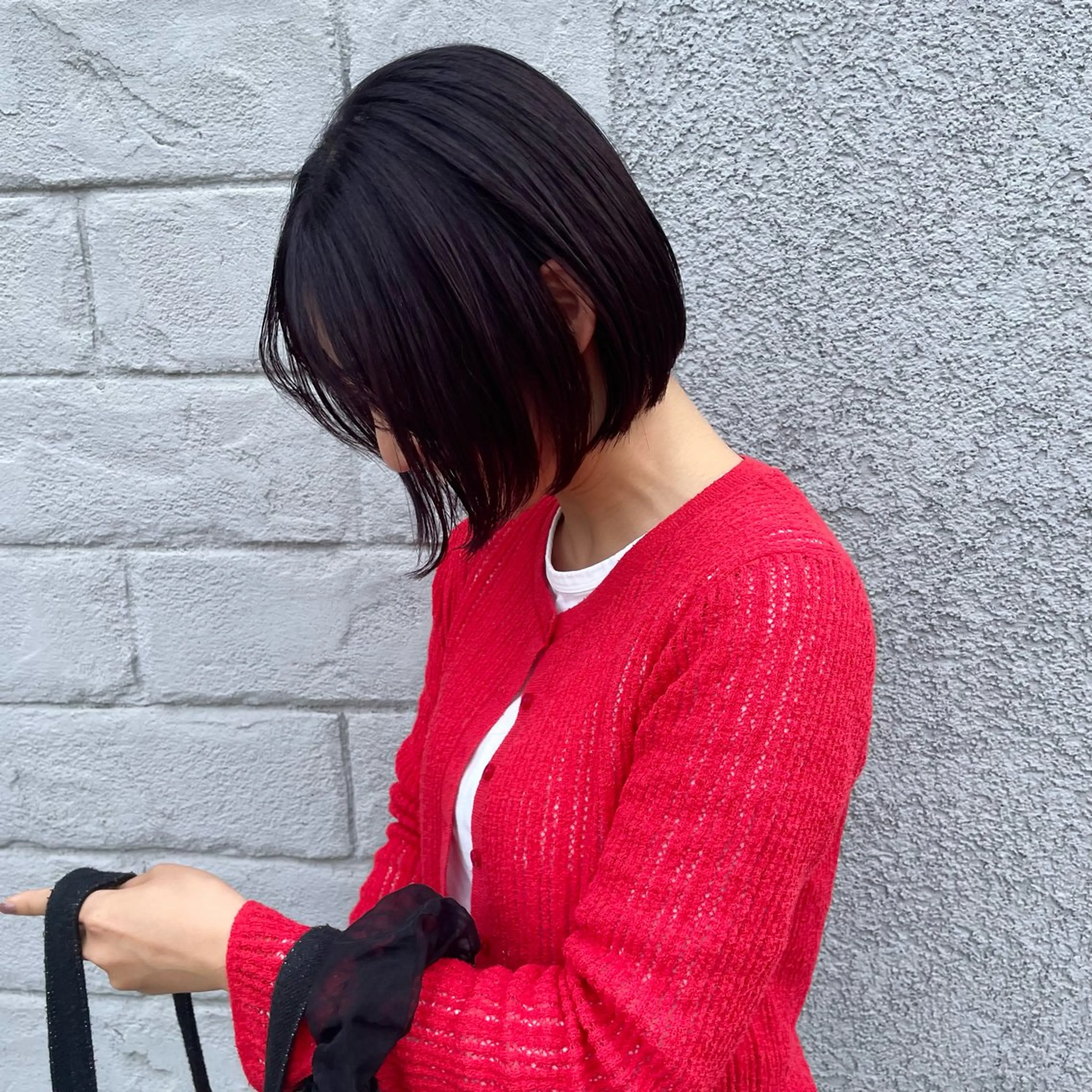 ショート ROCAReTA FOR HAIR 千本丸太町店所属・なかがきはな/ボブ/ レイヤー/パーマのヘアスタイル