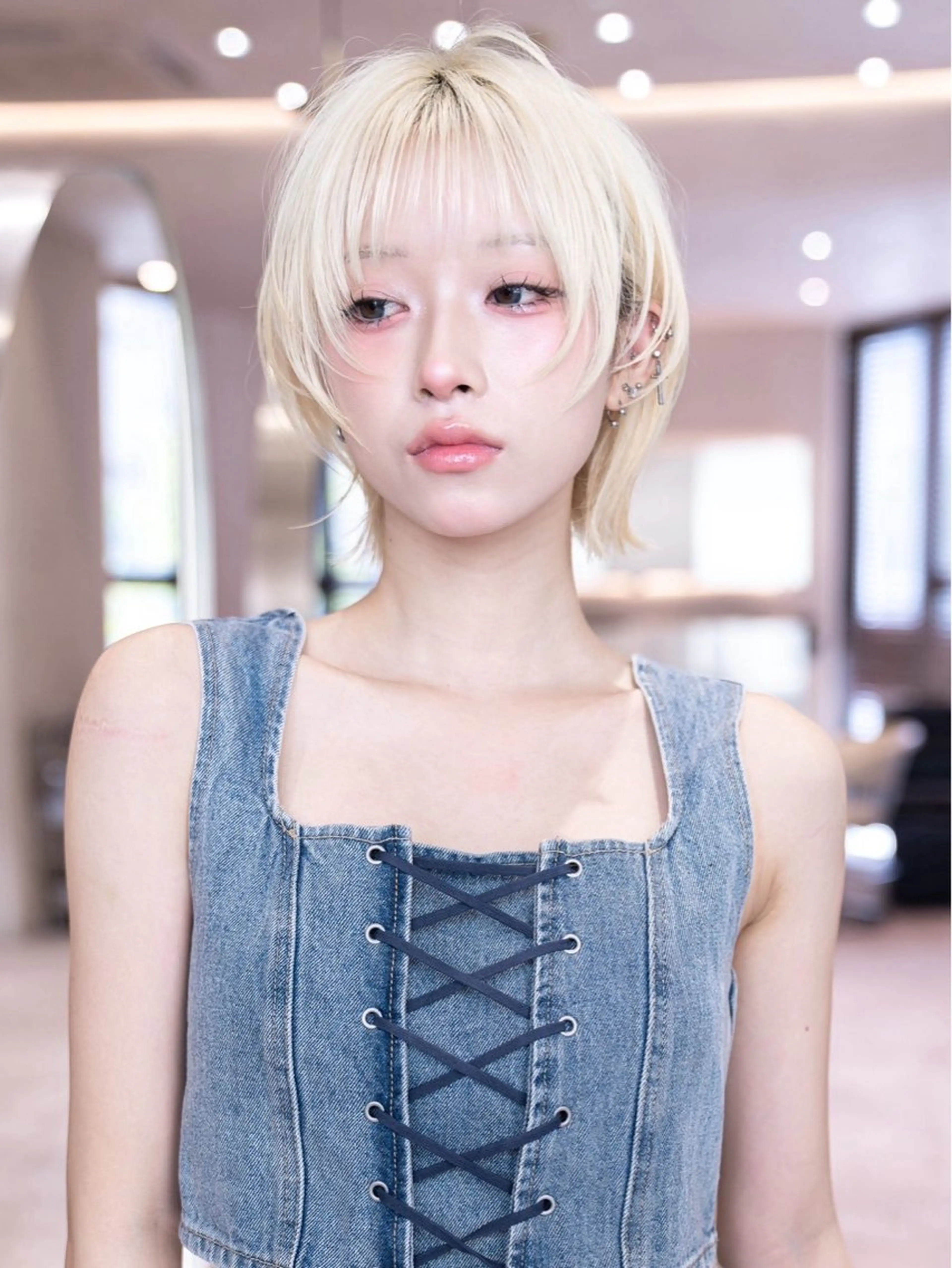 ミディアム カラー ヘアカラー トリートメント 渋谷🌈透明感カラー レイヤー/mikuのヘアスタイル