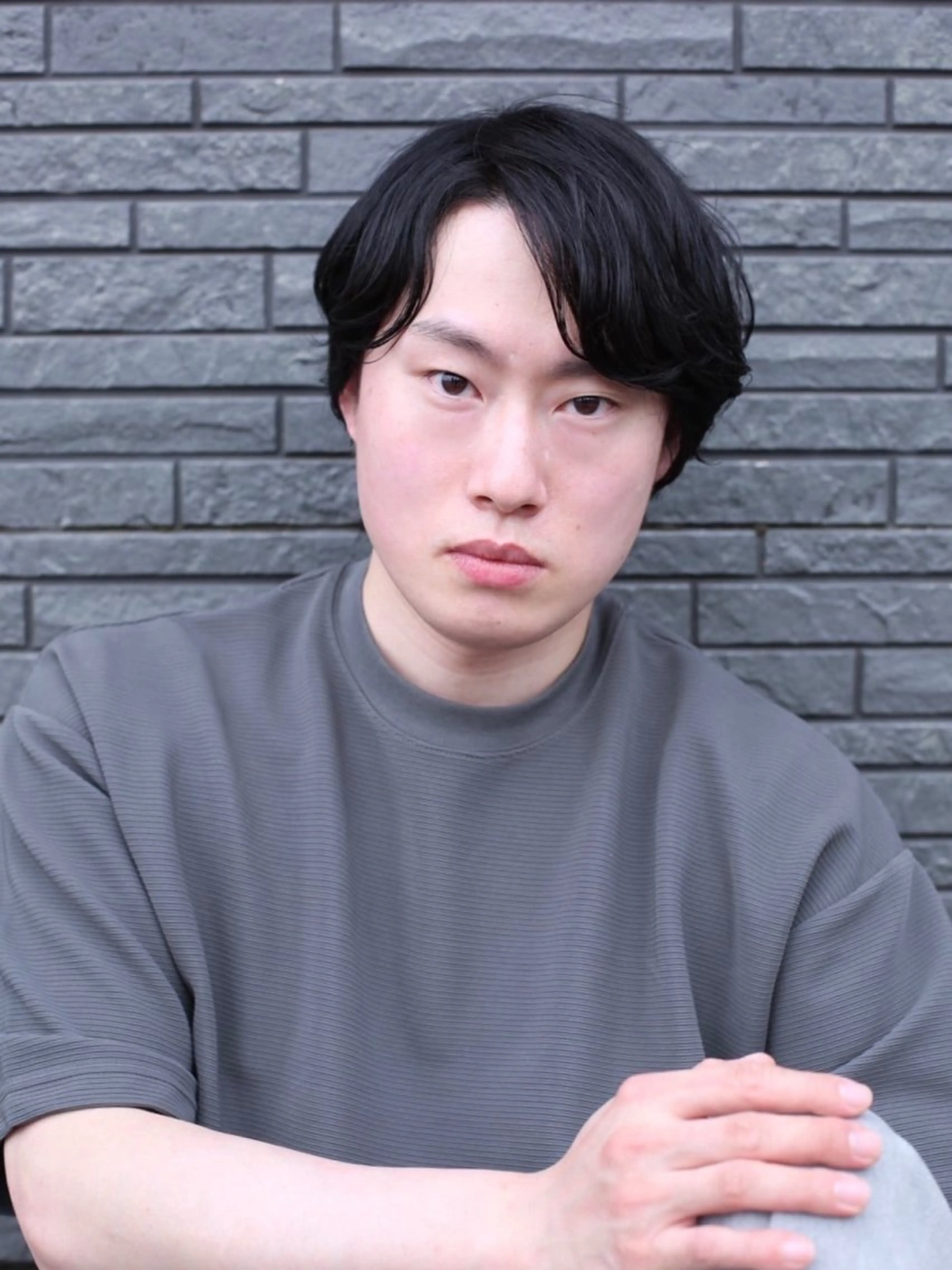 メンズ フェザーパーマ メンズパーマ パーマ 水元 聖流のヘアスタイル
