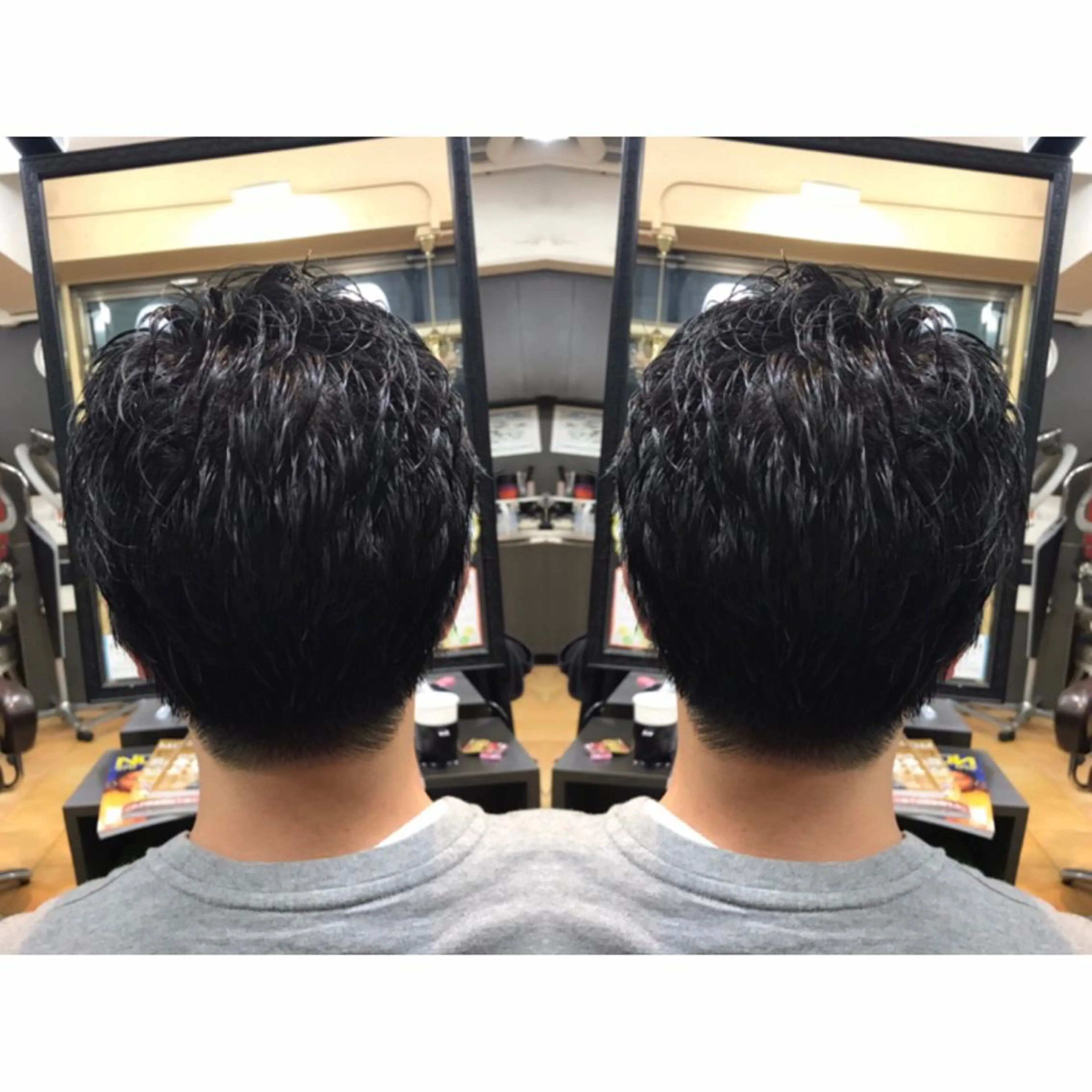 パーマ メンズ カット 🫧透け感⋆艶髪💎 山口アヤカのヘアスタイル