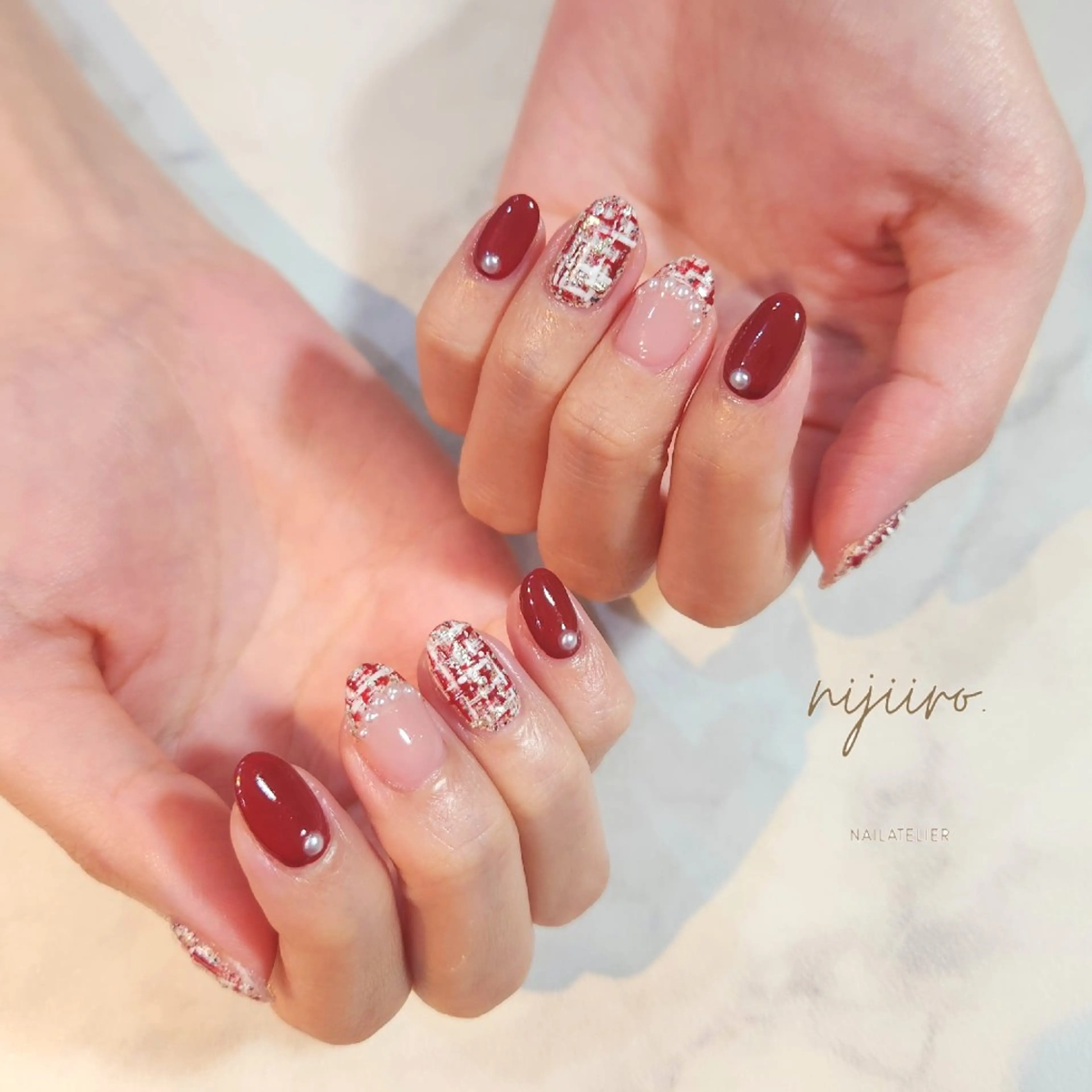 ネイル ハンドネイル nailatelier nijiiro.所属・nijiiro🌈 サトウのネイルデザイン