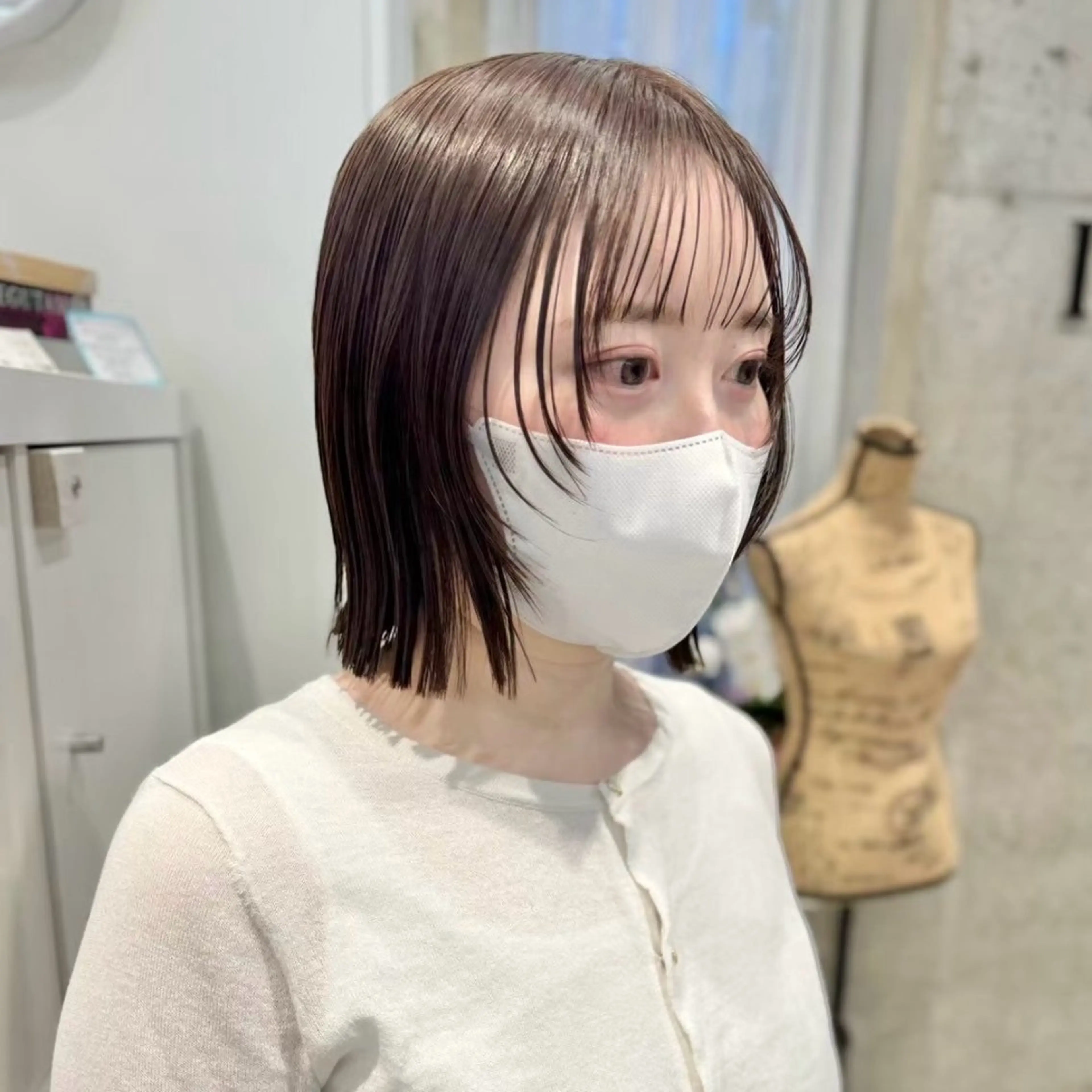 ミディアム 田島拓海 LEV. ボブカットのヘアスタイル