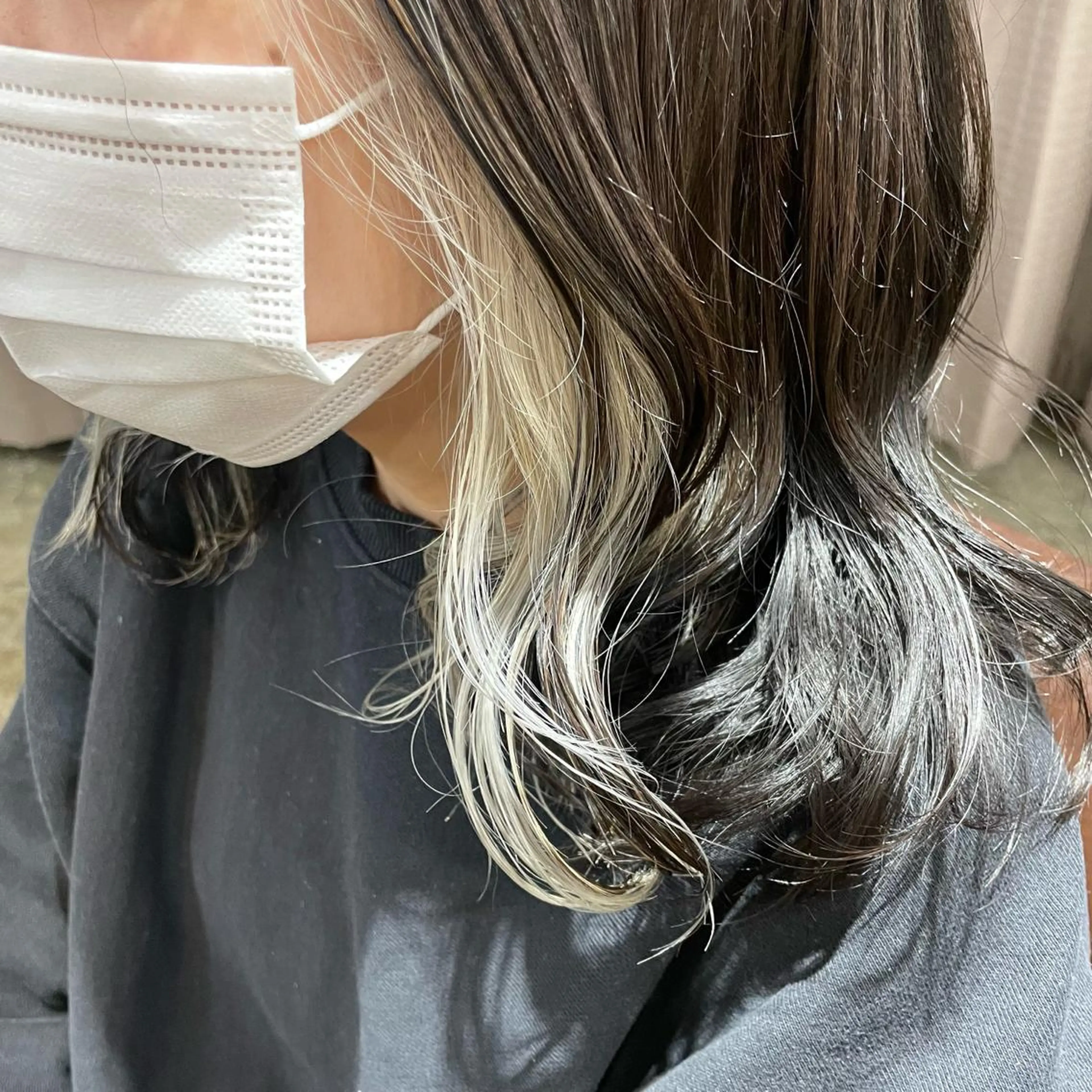 ミディアム カラー ヘアカラー トリートメント FERIAあべの KARINのヘアスタイル