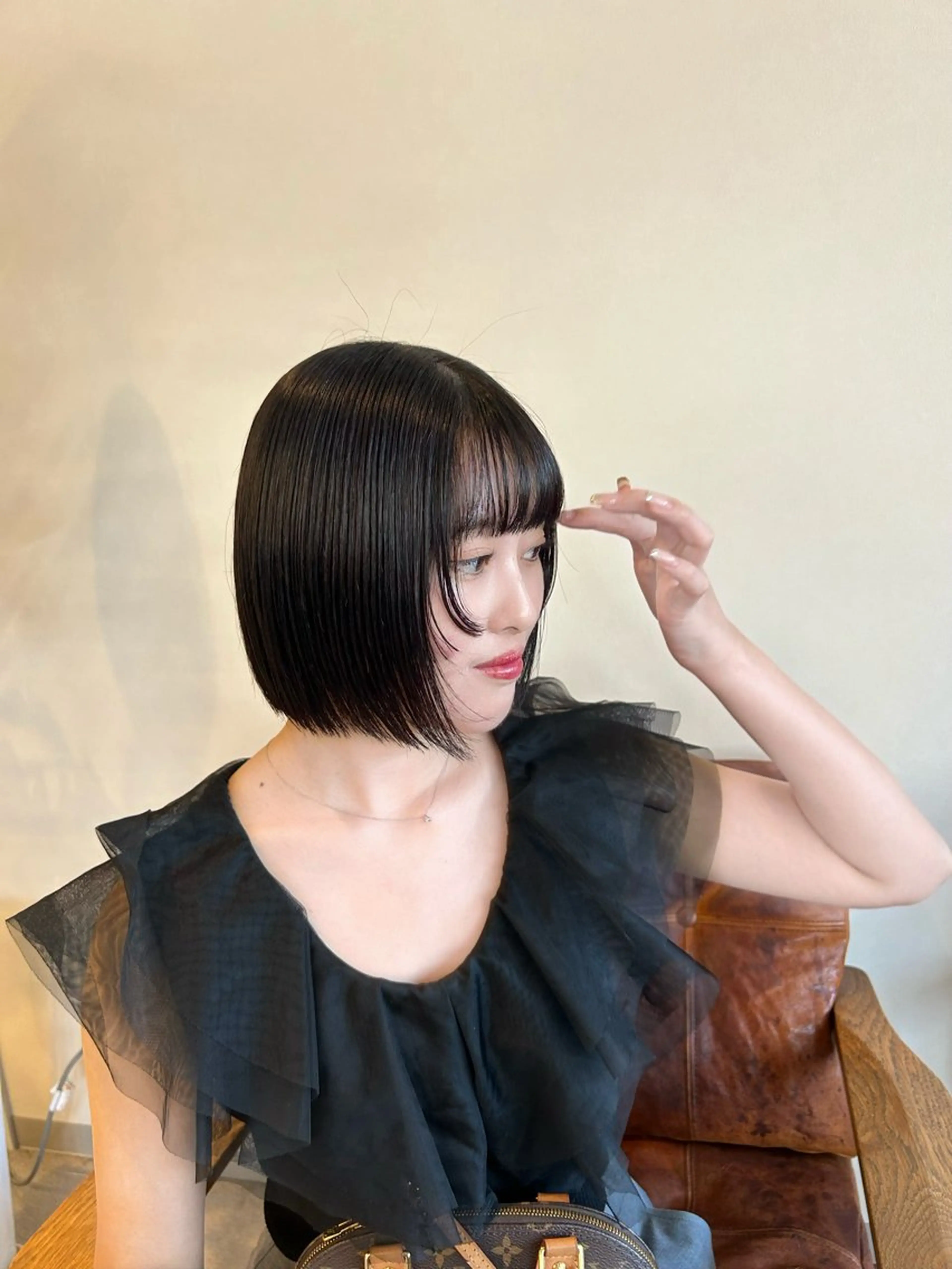 ショート カット 梅田/透明感カラー ボブレイヤーきょうかのヘアスタイル