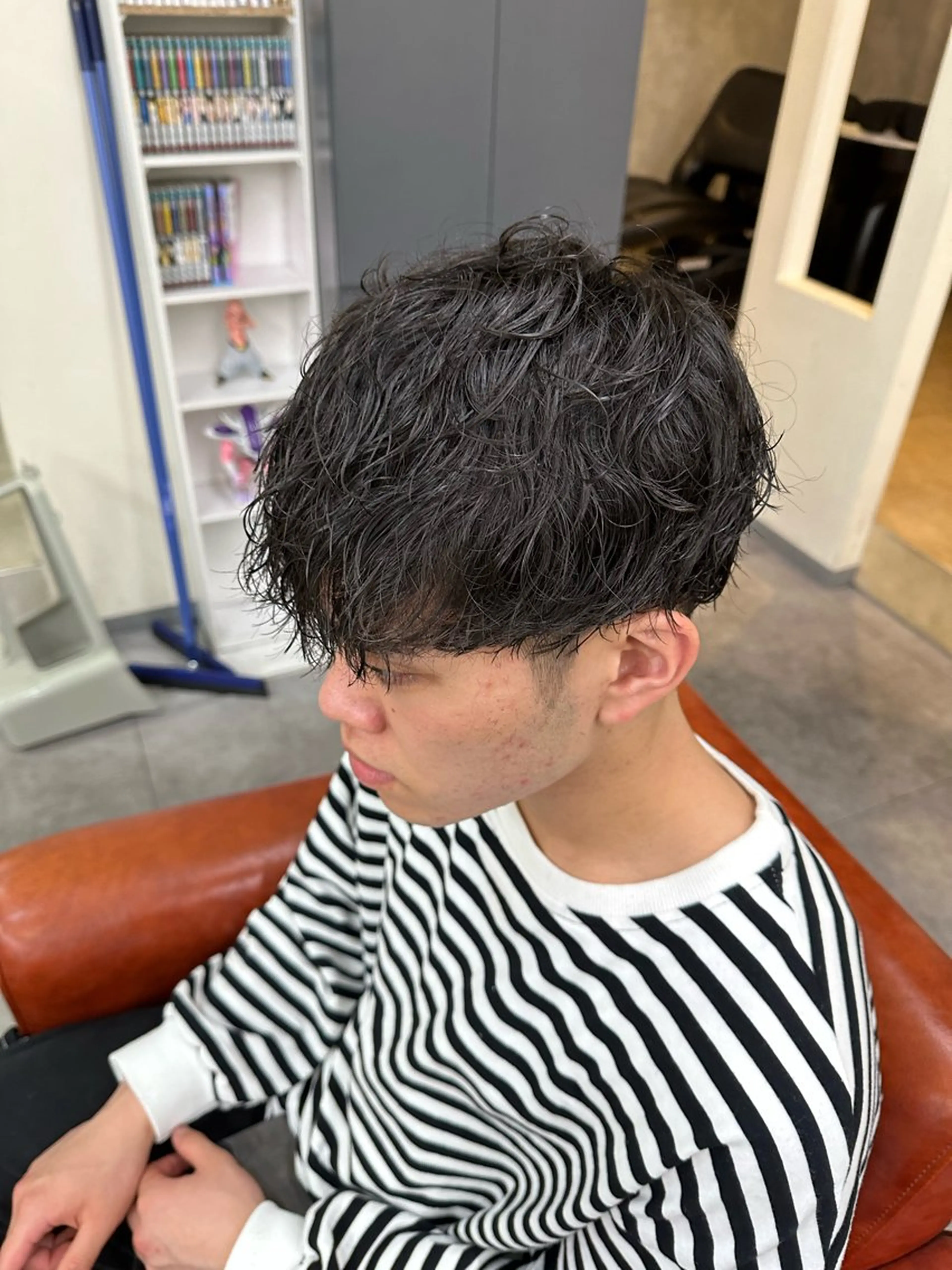 ショート パーマ 梅田/メンズパーマ /短髪/田中崇奨のヘアスタイル