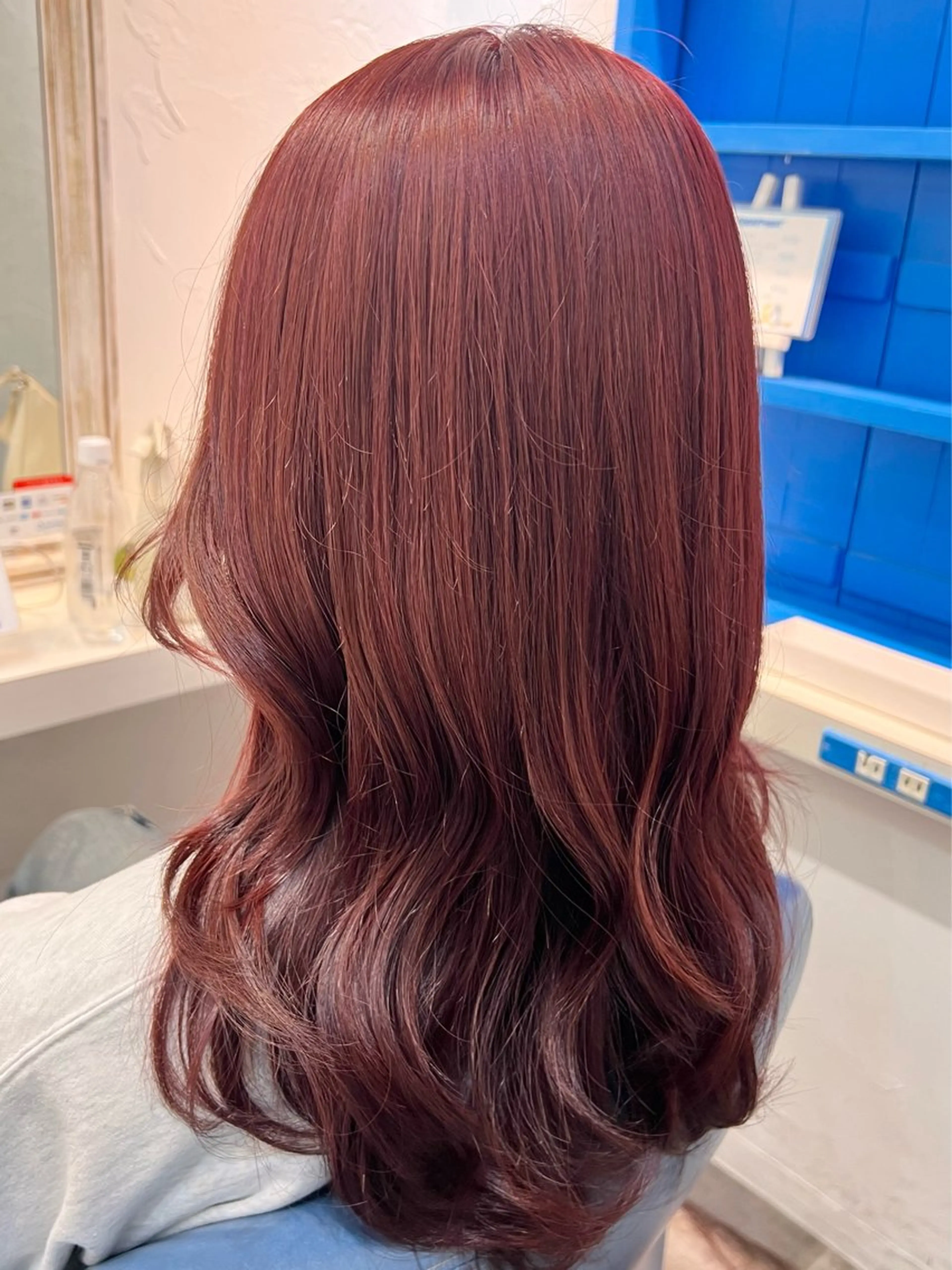 セミロング カラー ブリーチ ダブルカラー ブリーチなしカラー ヘアカラー uros.所属・インナー/エクステ/ パーマ🌞イトウセナのヘアスタイル