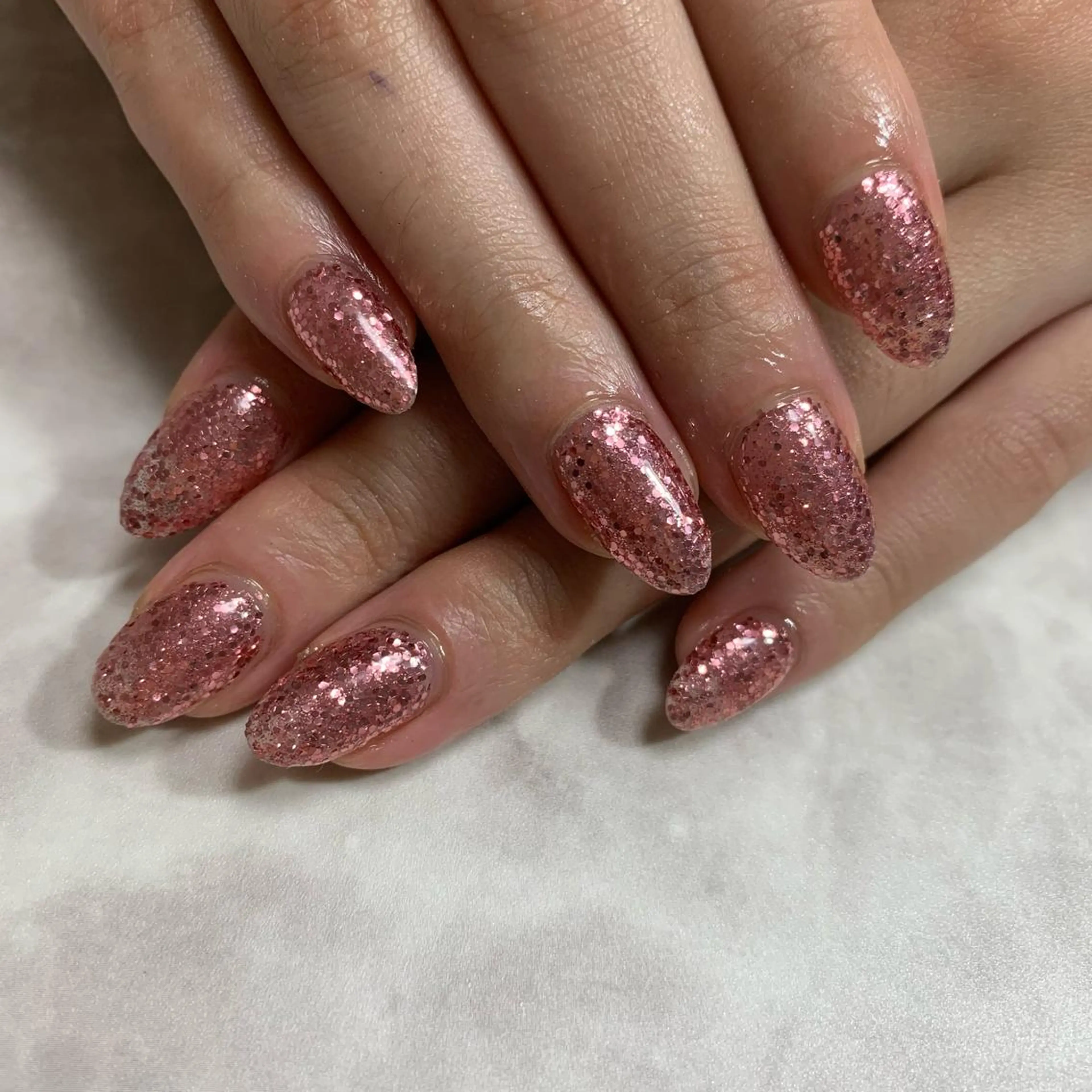 ネイル ラメ(グリッター) ワンカラーネイル salon Hush Hushのネイルデザイン