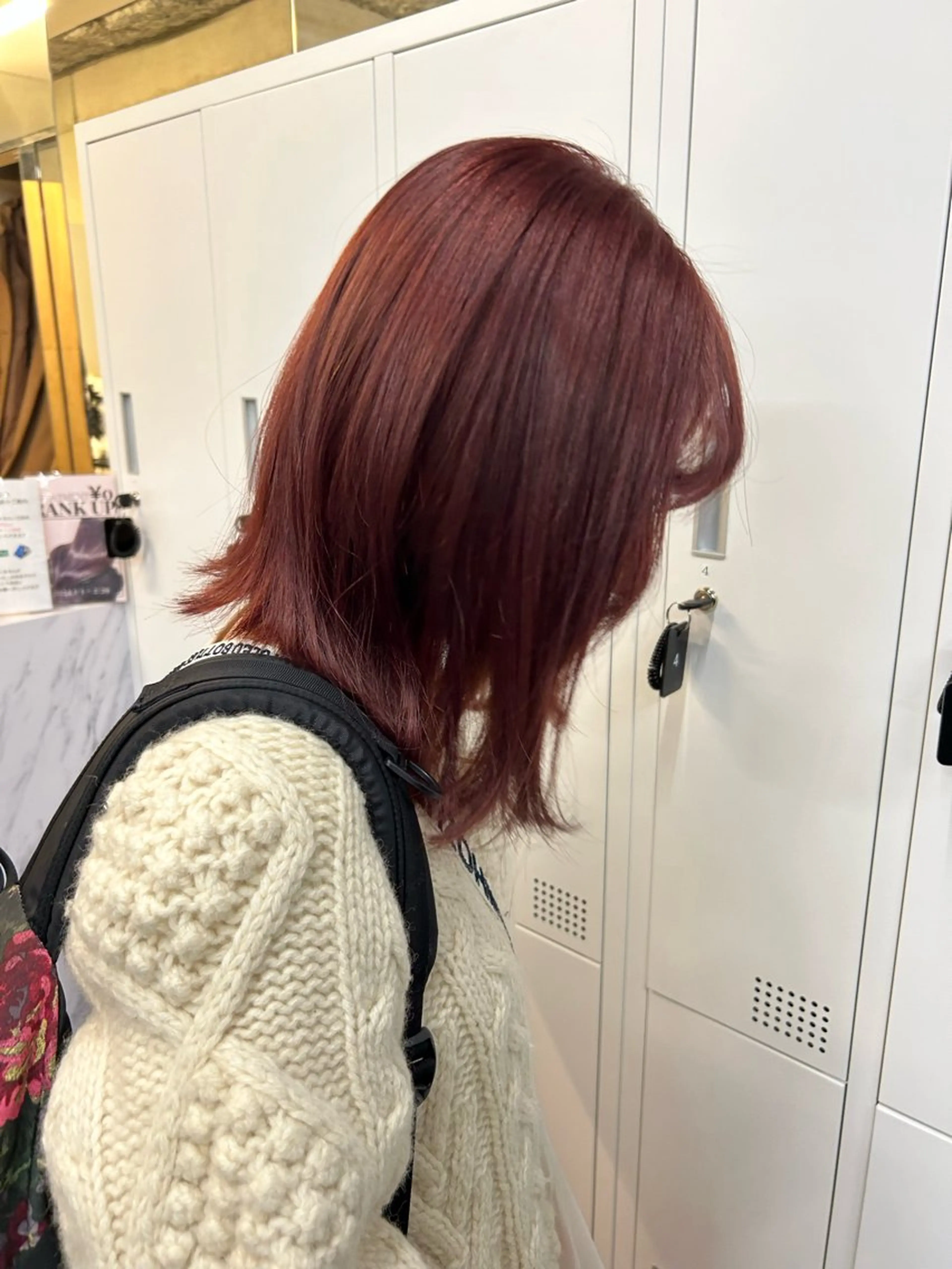 ミディアム 女性らしいモテヘア 韓国ヘアhikariのヘアスタイル