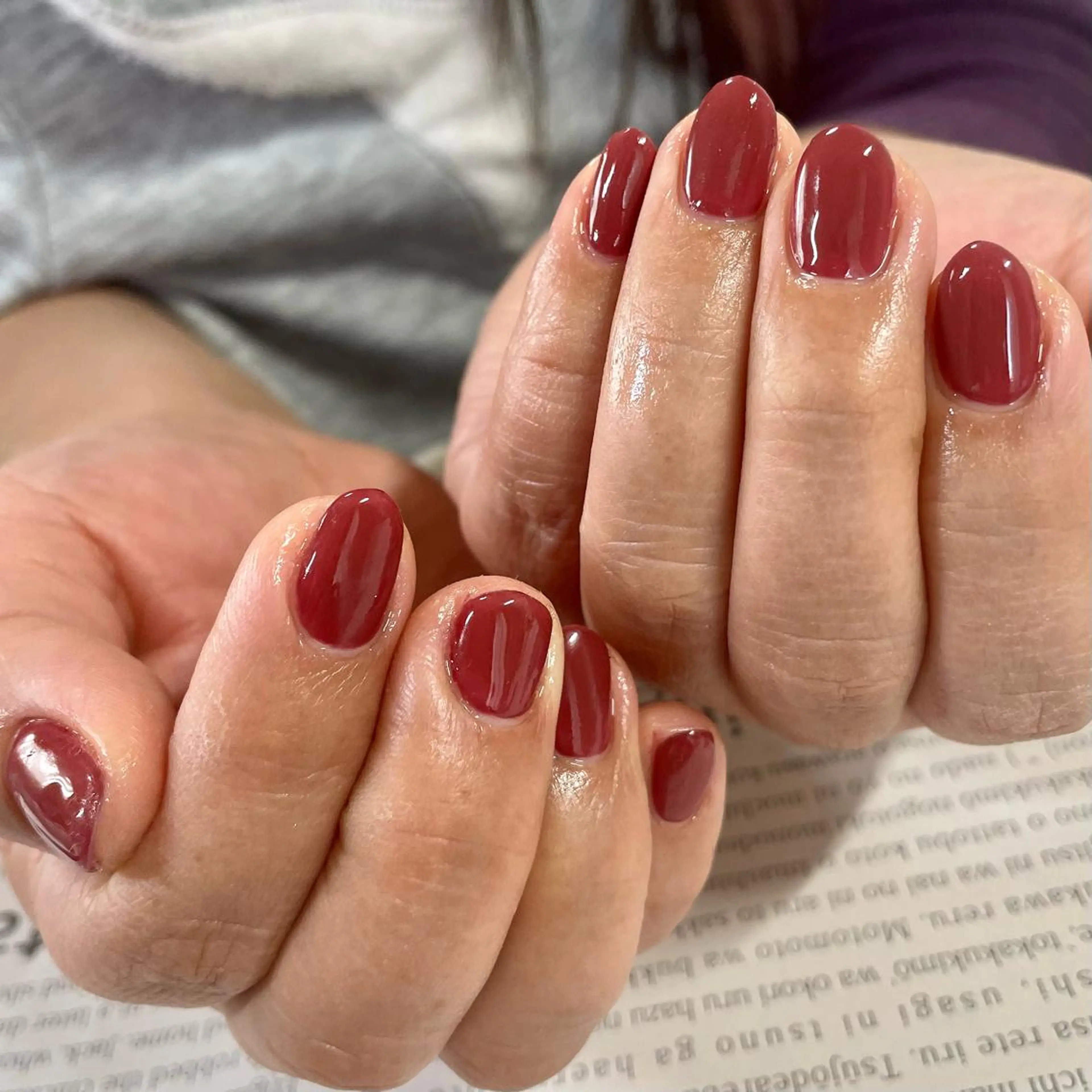 ネイル ワンカラーネイル 奥園 良恵のネイルデザイン