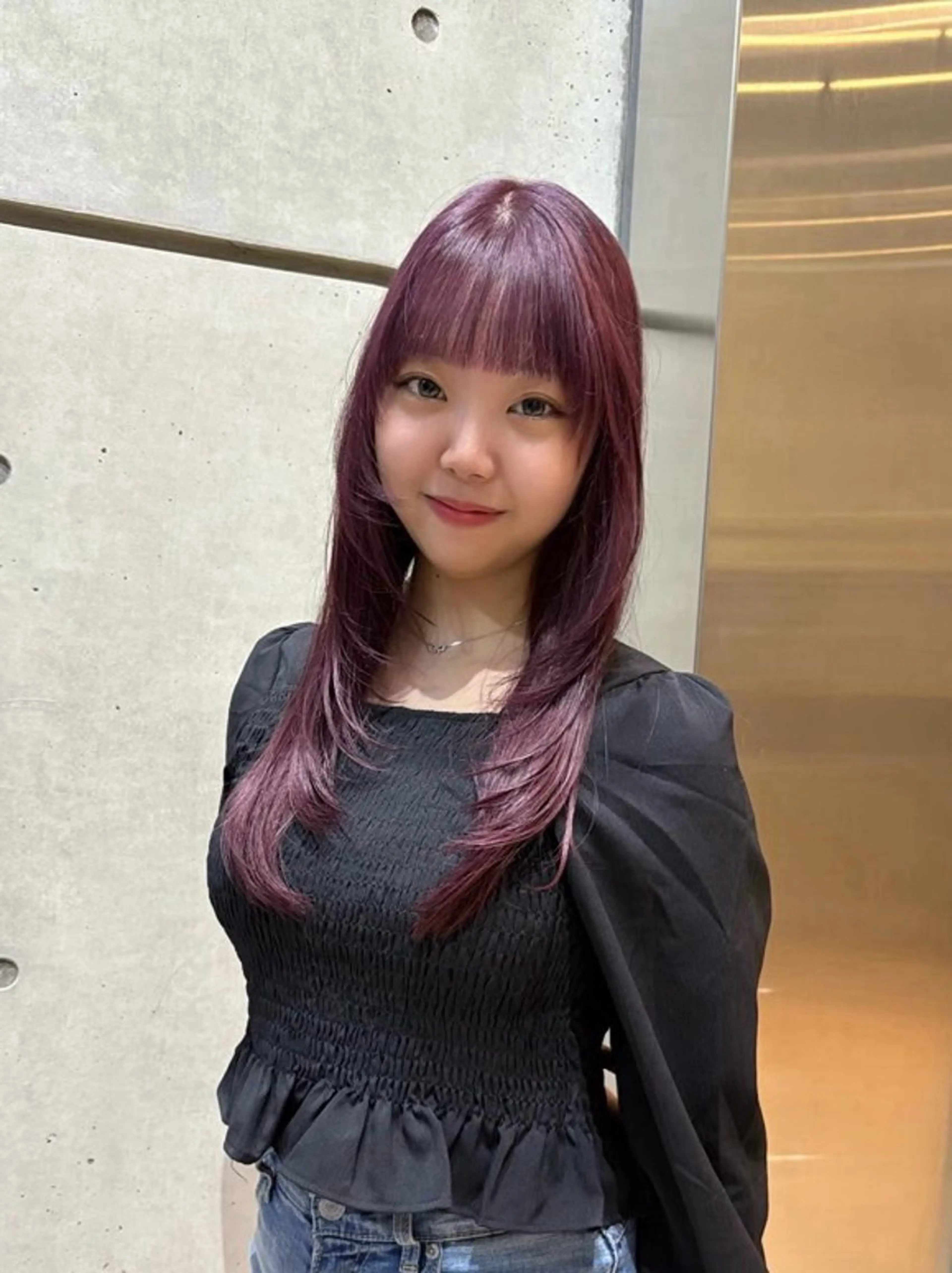 ロング カラー ブリーチカラーモデル ダブルカラー✨ななほのヘアスタイル