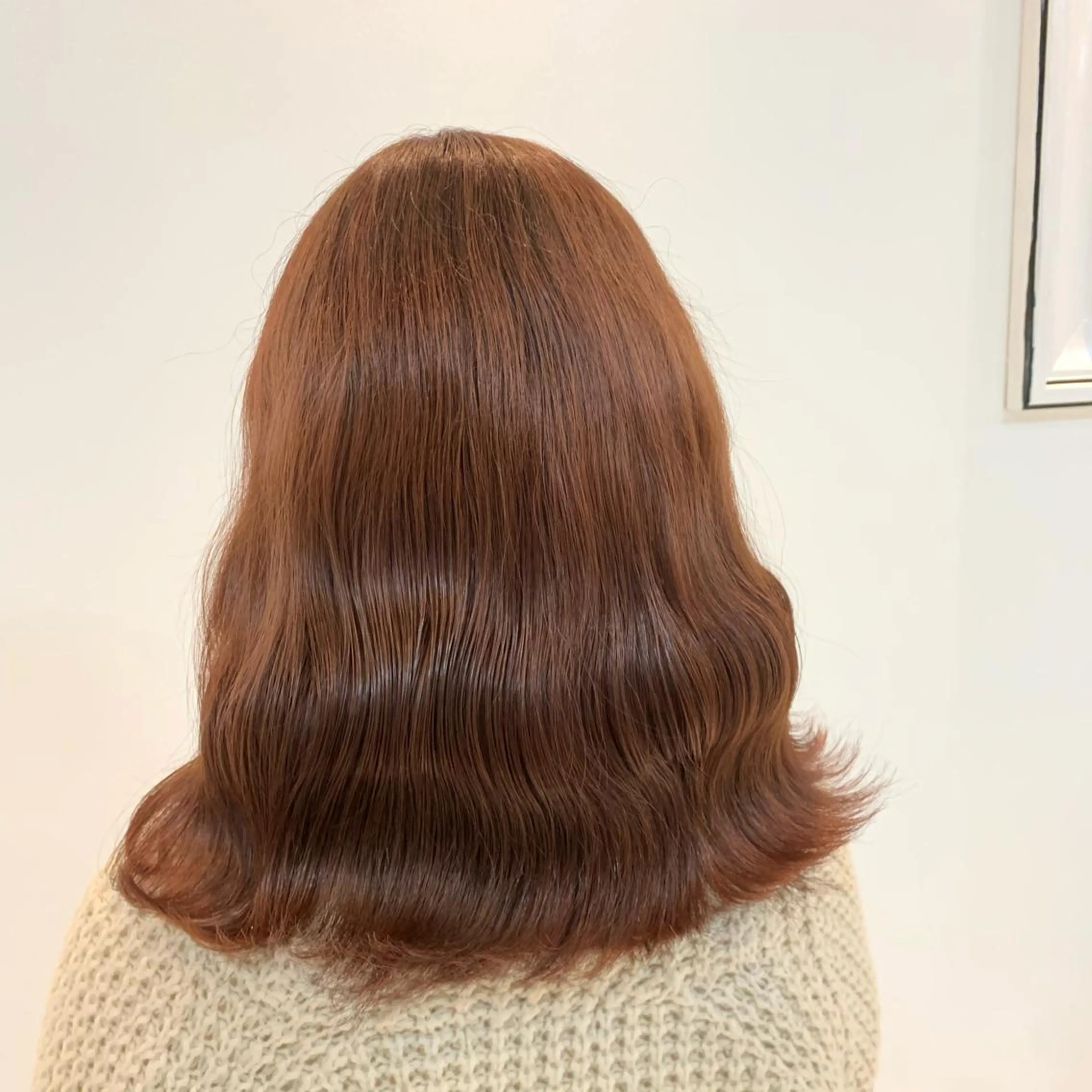 ミディアム カラー ブラウンカラー ピンクカラー ピンクブラウン 韓国ヘア特化🇰🇷 心斎橋【ユリカ】のヘアスタイル