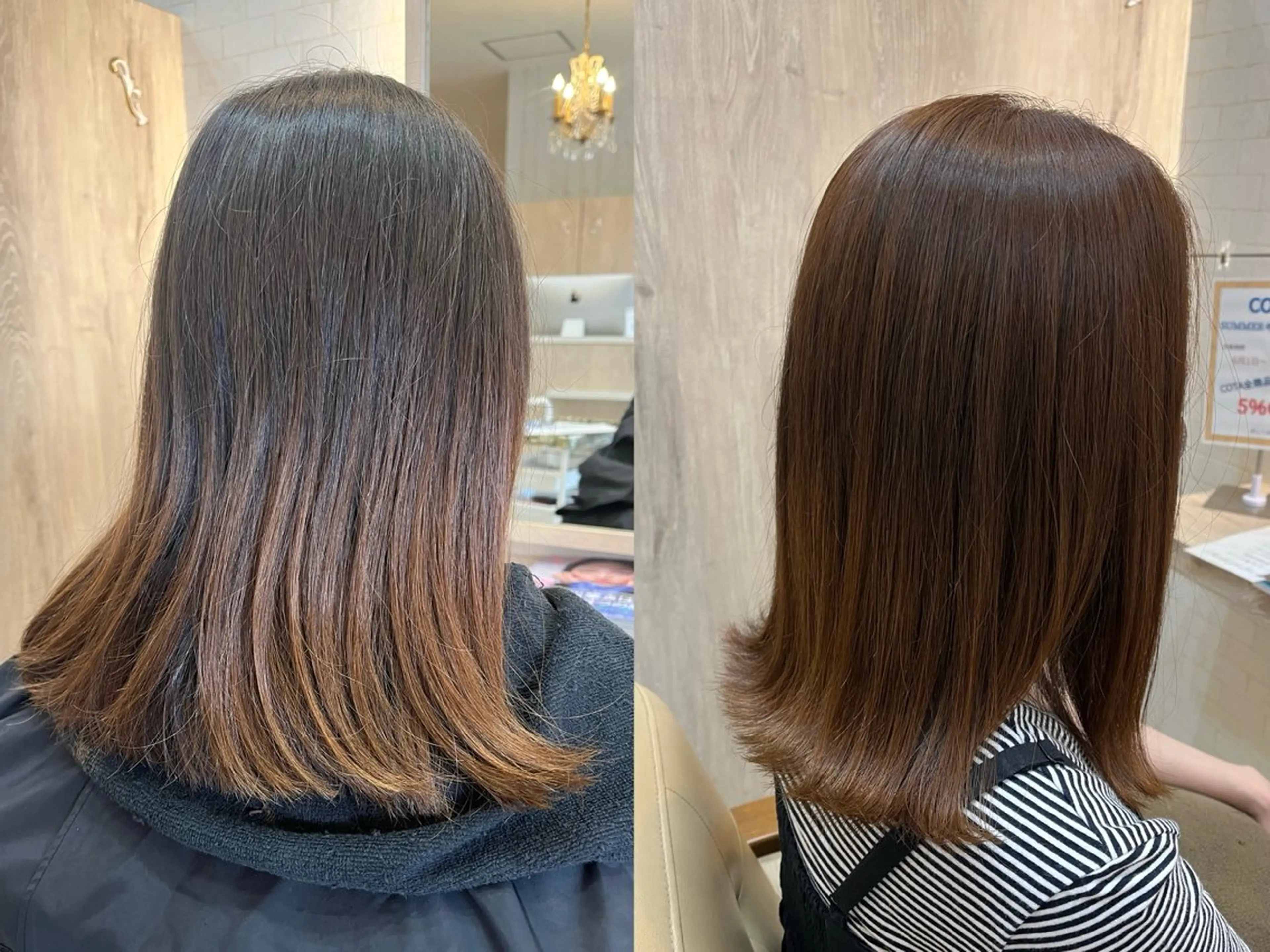ミディアム カラー gabi hair LOOB所属・hina ✂︎のヘアスタイル